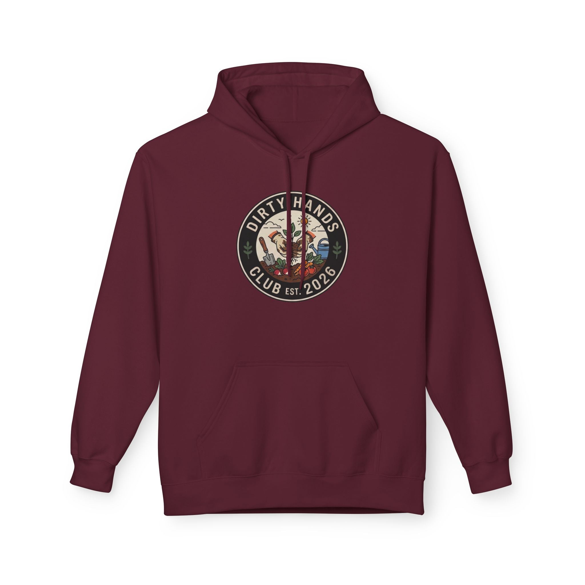 Dirty Hands Club Hoodie — Vintage Mechanic Logo Pullover