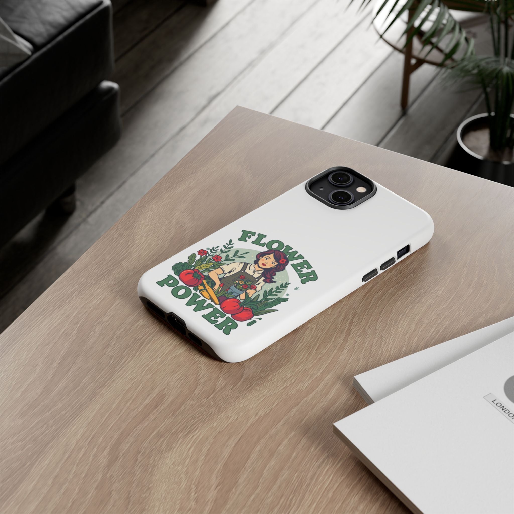 Phone Case - 'Flower Power' Retro Gardener Floral Protective Case