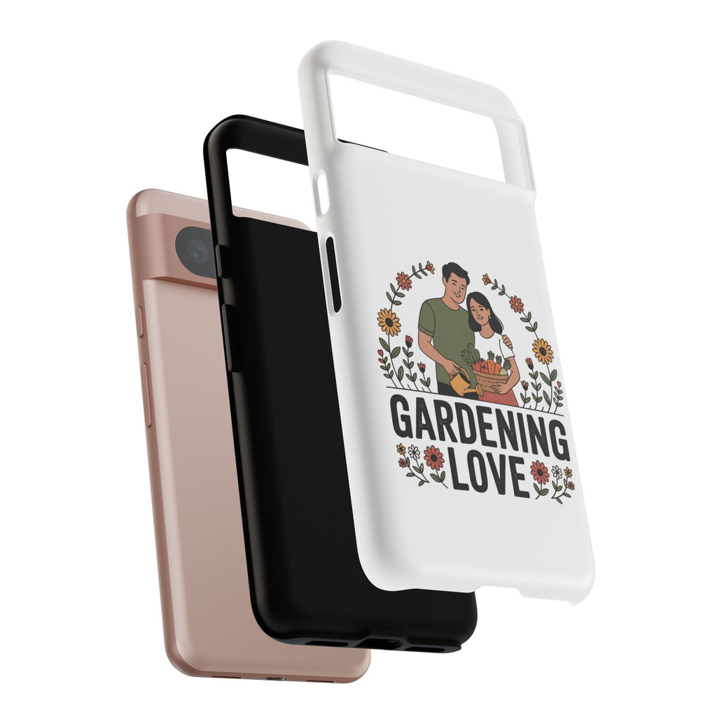 Gardening Love Phone Case — Floral Couple Protective Phone Cover