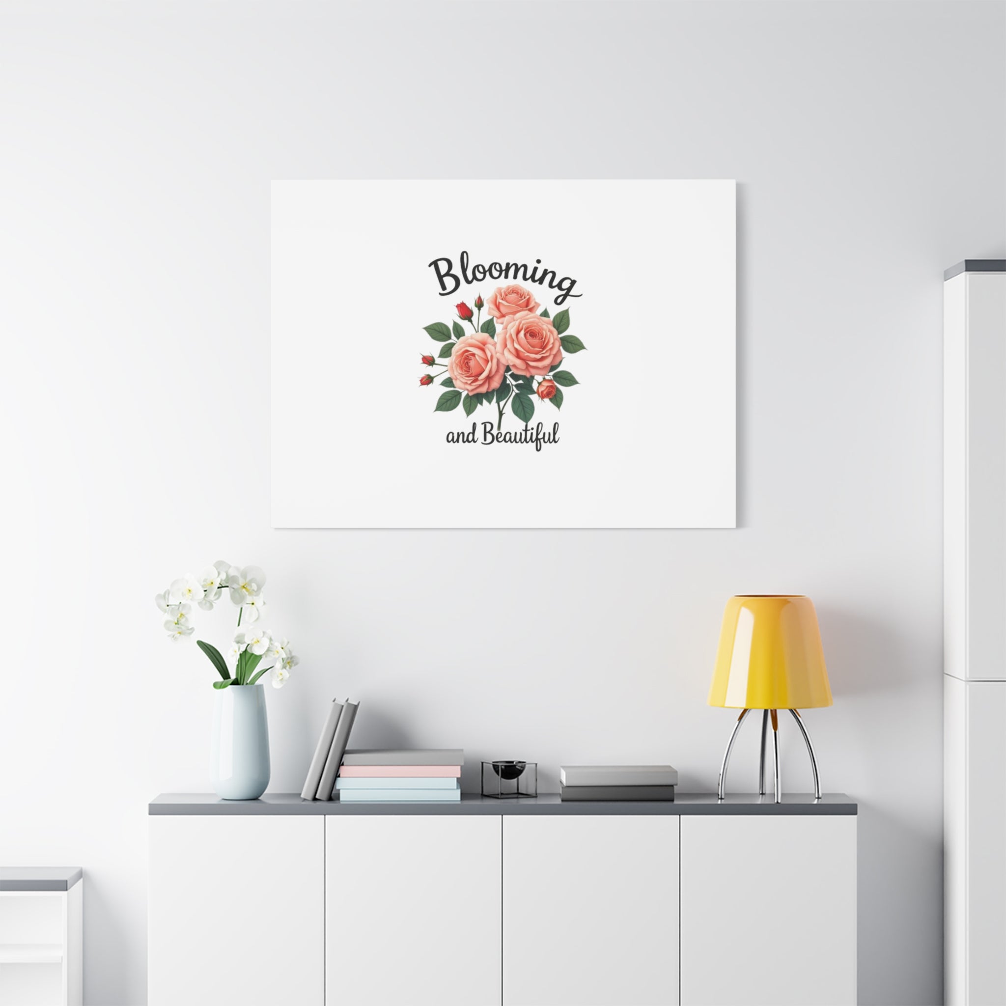 Blooming and Beautiful Rose Bouquet Canvas Wall Art