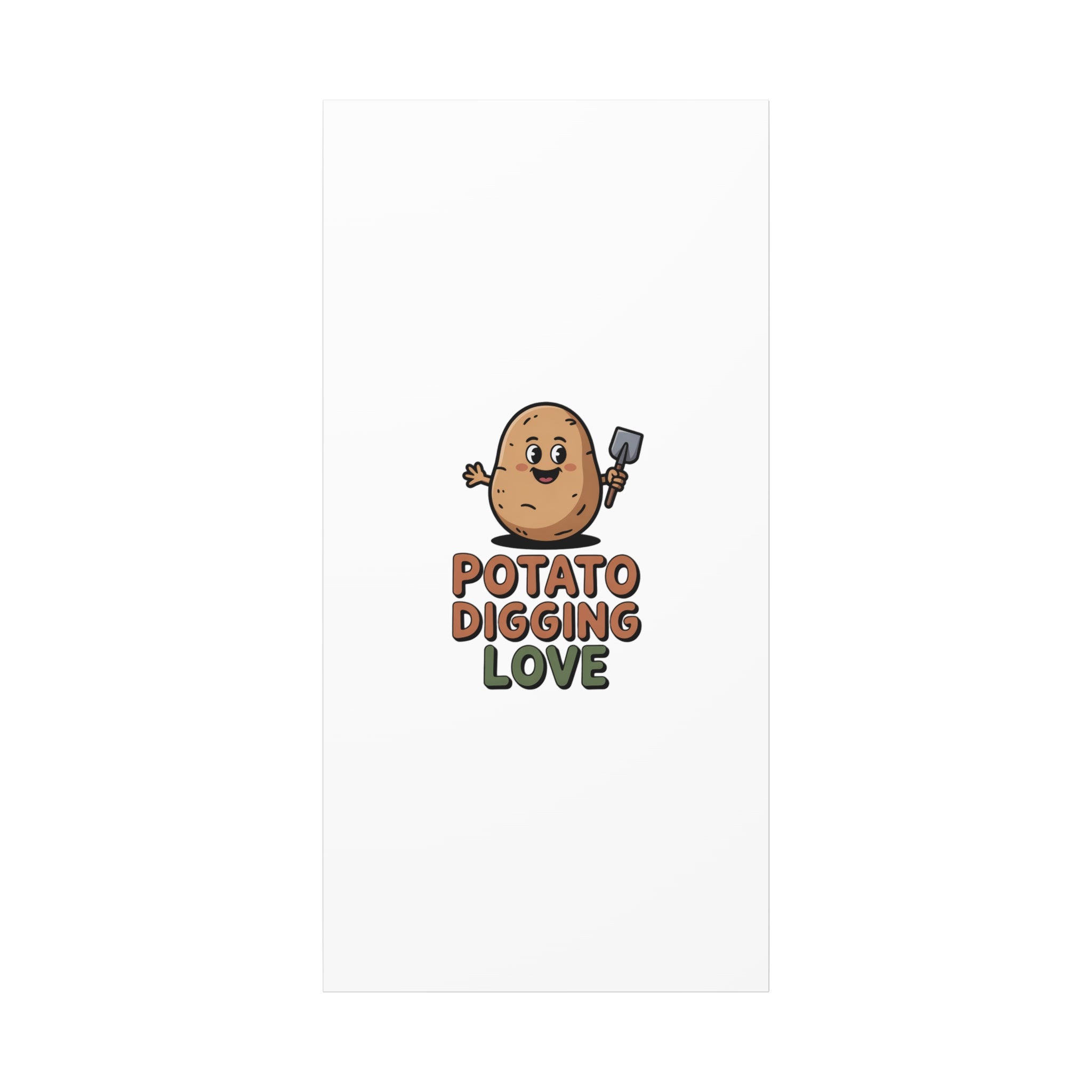 Potato Digging Love Canvas Print