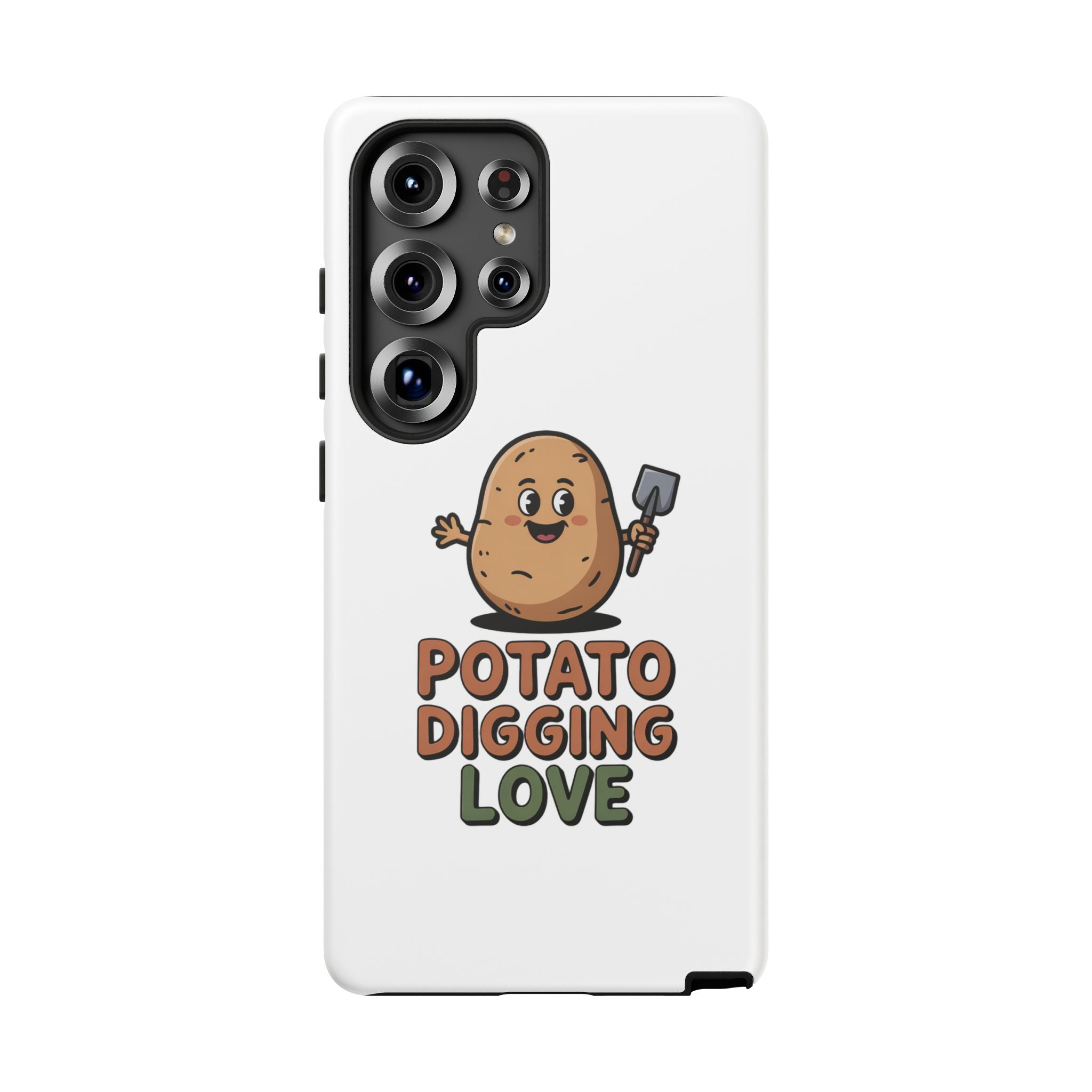 Phone Case — "Potato Digging Love" Cute Gardening Cartoon Protective Cover