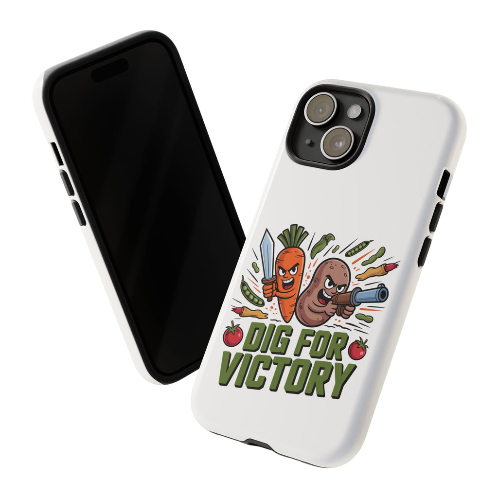Phone Case — 'Dig For Victory' Veggie Combat Garden Design