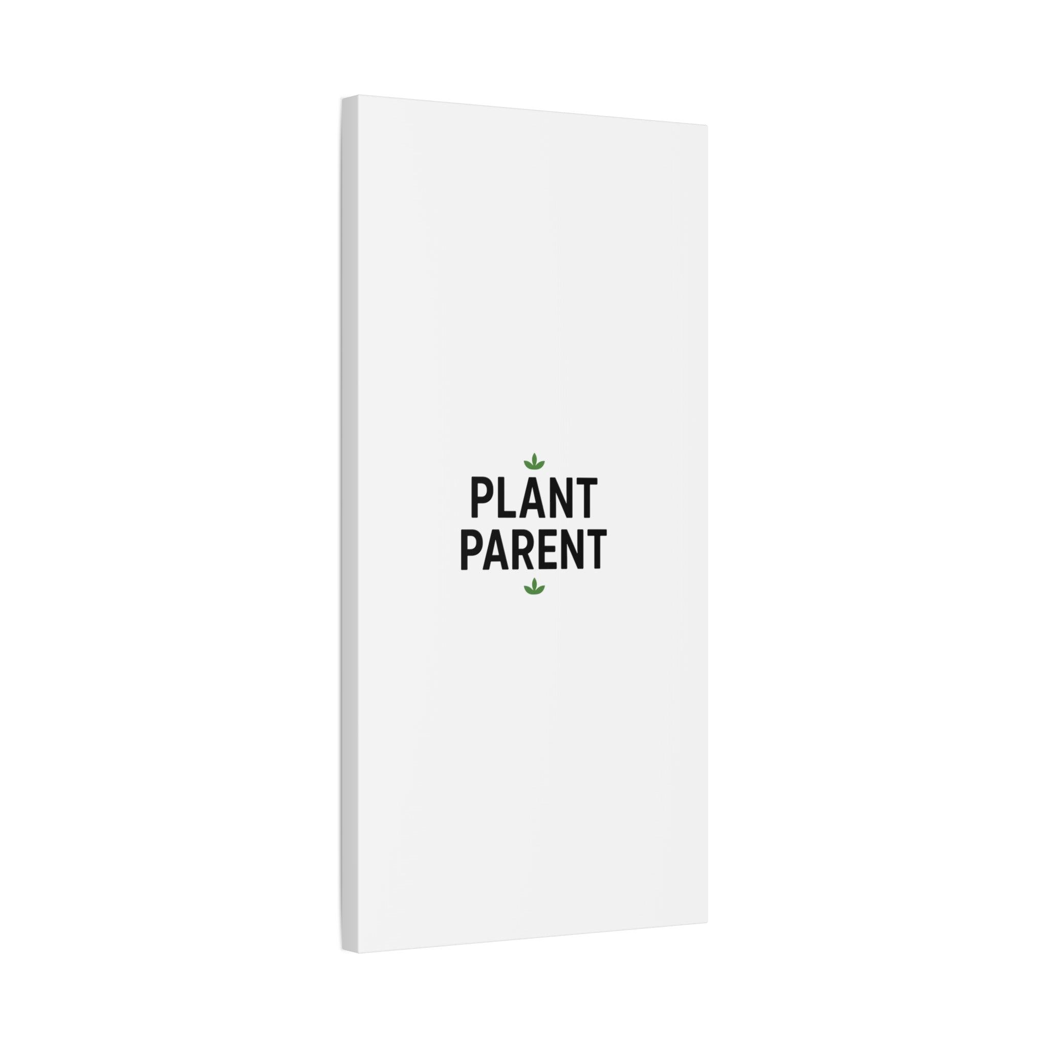 Plant Parent Canvas Wall Art — Minimalist Botanical Typography Print