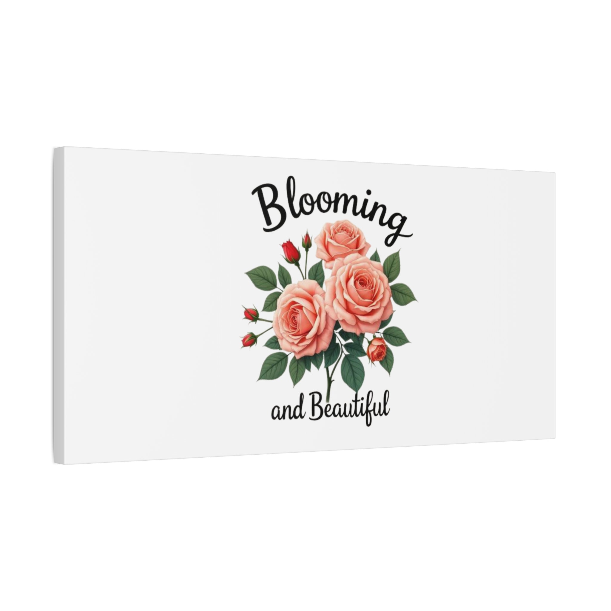 Blooming and Beautiful Rose Bouquet Canvas Wall Art