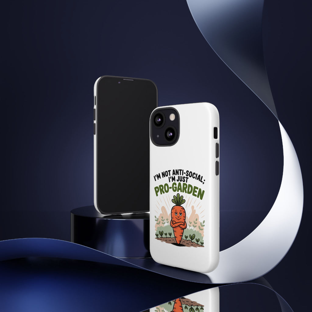 Pro-Garden Carrot Phone Case — “I’m Not Anti-Social, I’m Just Pro-Garden”