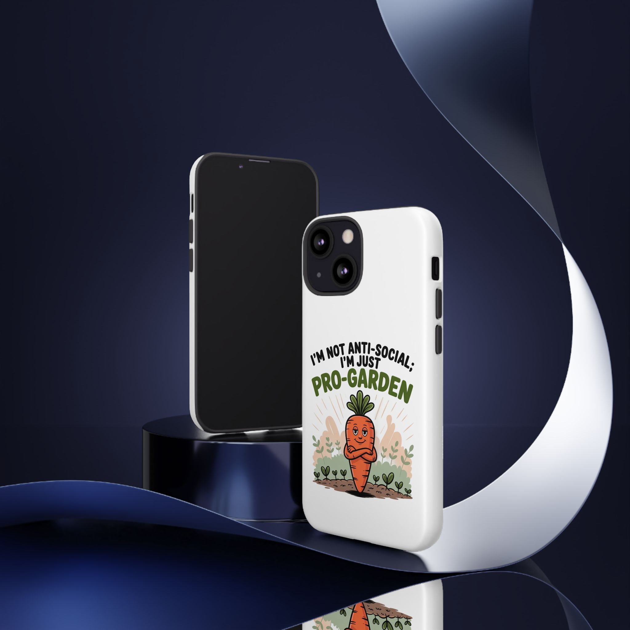 Pro-Garden Carrot Phone Case — “I’m Not Anti-Social, I’m Just Pro-Garden”