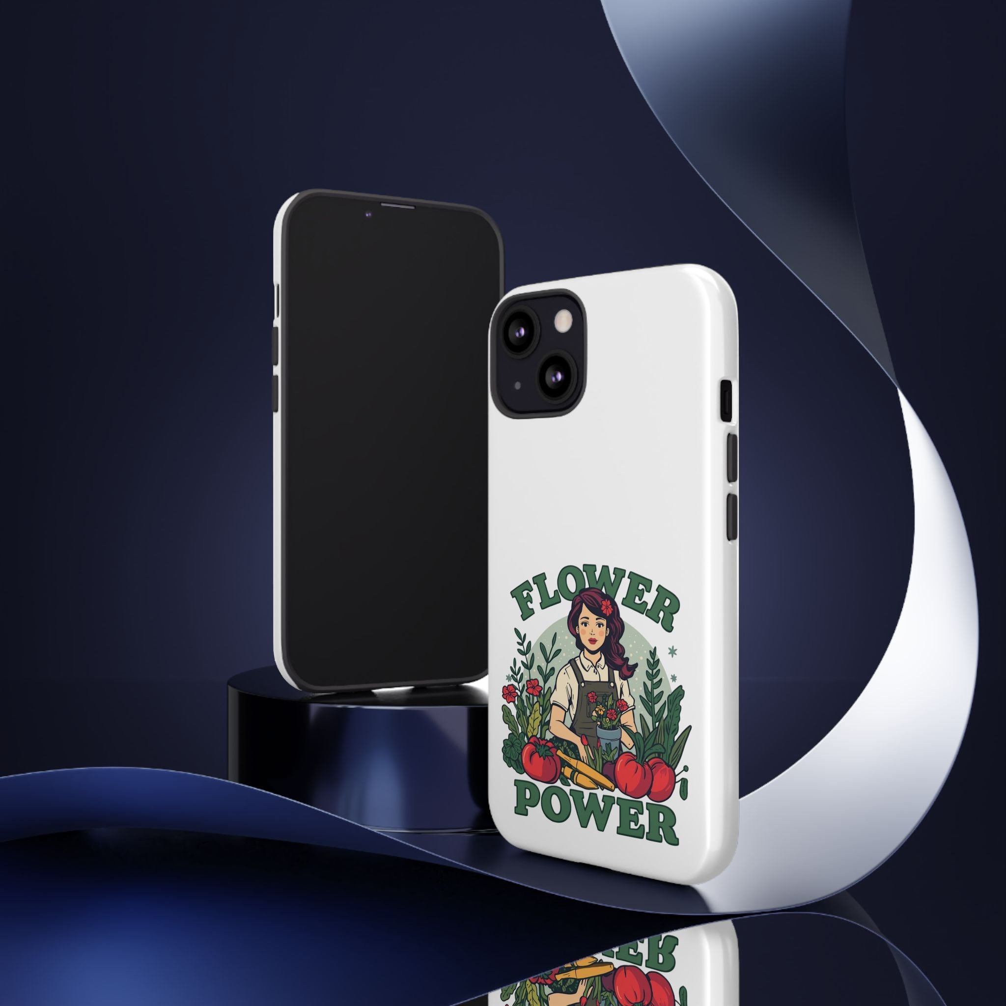Phone Case - 'Flower Power' Retro Gardener Floral Protective Case