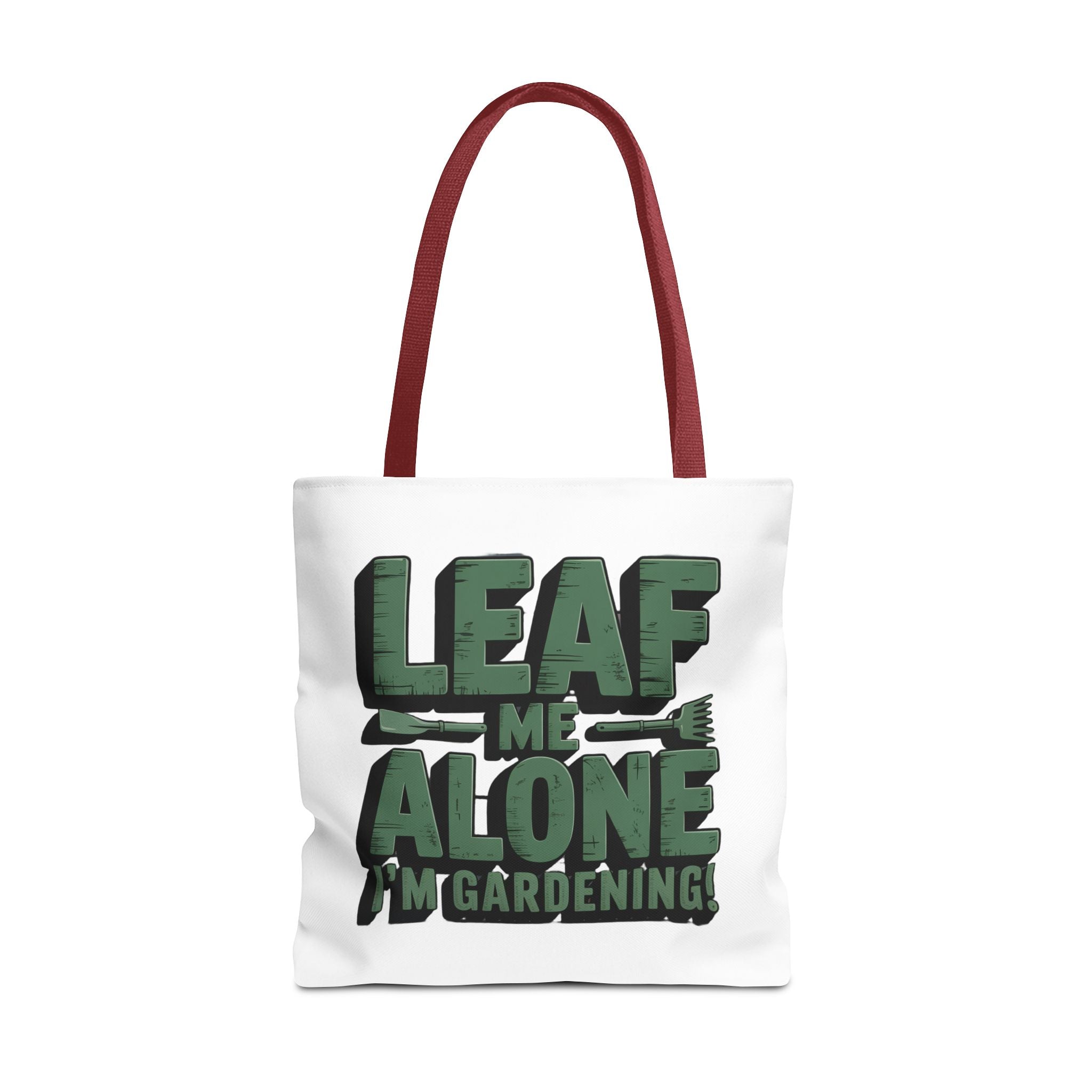 Gardening Tote Bag — "Leaf Me Alone I'm Gardening" Funny Plant Lover Tote