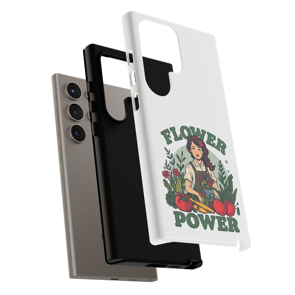 Phone Case - 'Flower Power' Retro Gardener Floral Protective Case