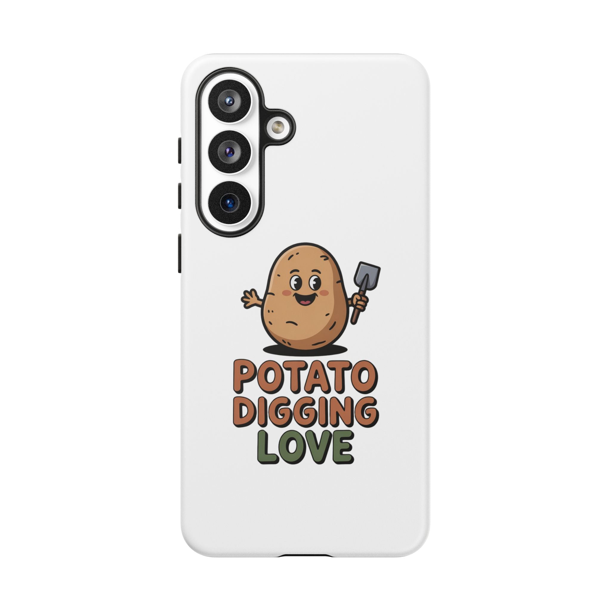Phone Case — "Potato Digging Love" Cute Gardening Cartoon Protective Cover