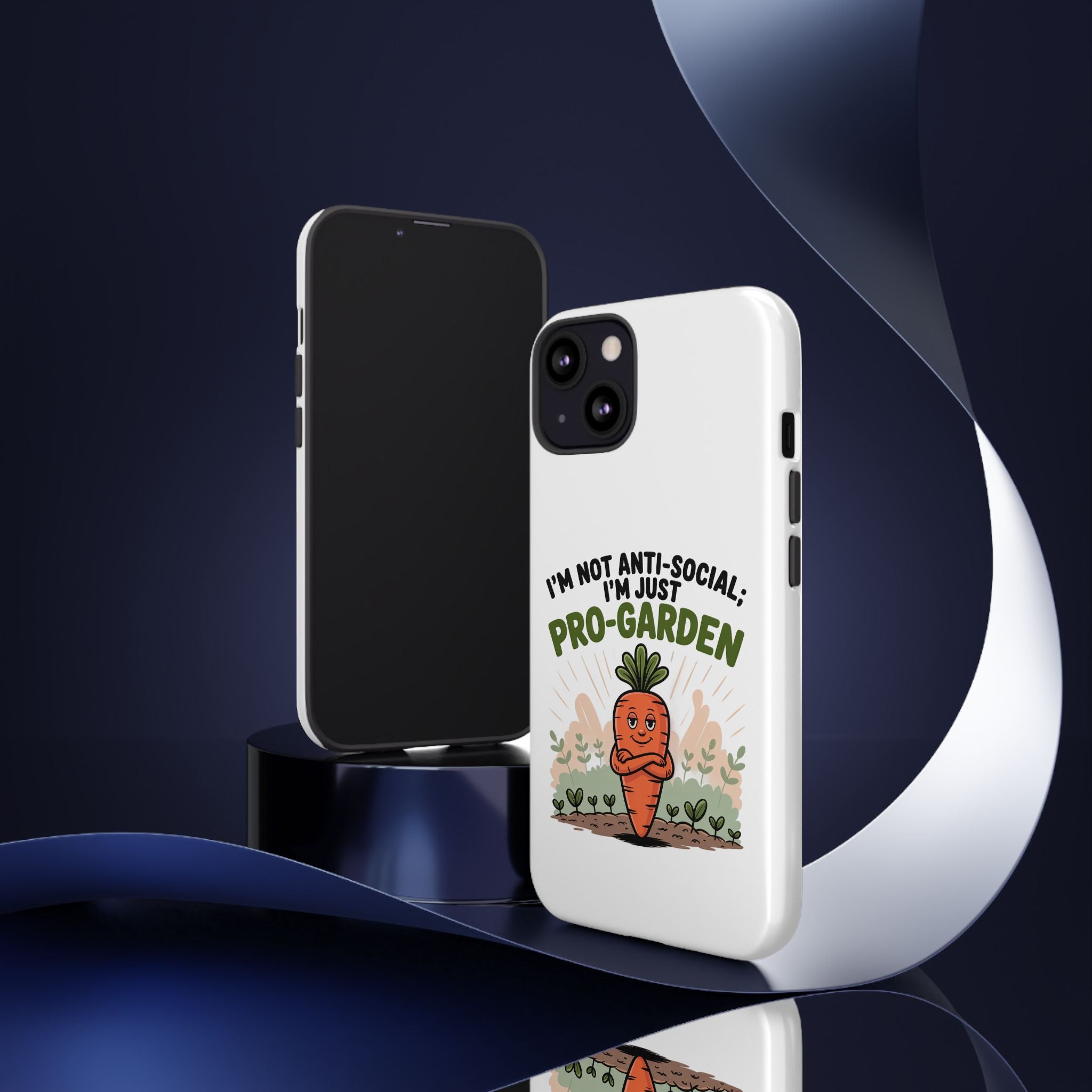Pro-Garden Carrot Phone Case — “I’m Not Anti-Social, I’m Just Pro-Garden”
