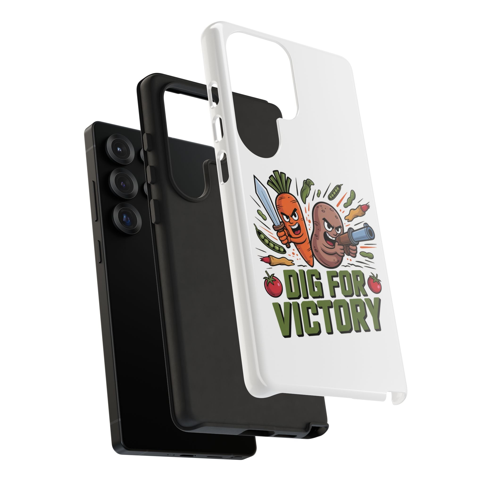Phone Case — 'Dig For Victory' Veggie Combat Garden Design