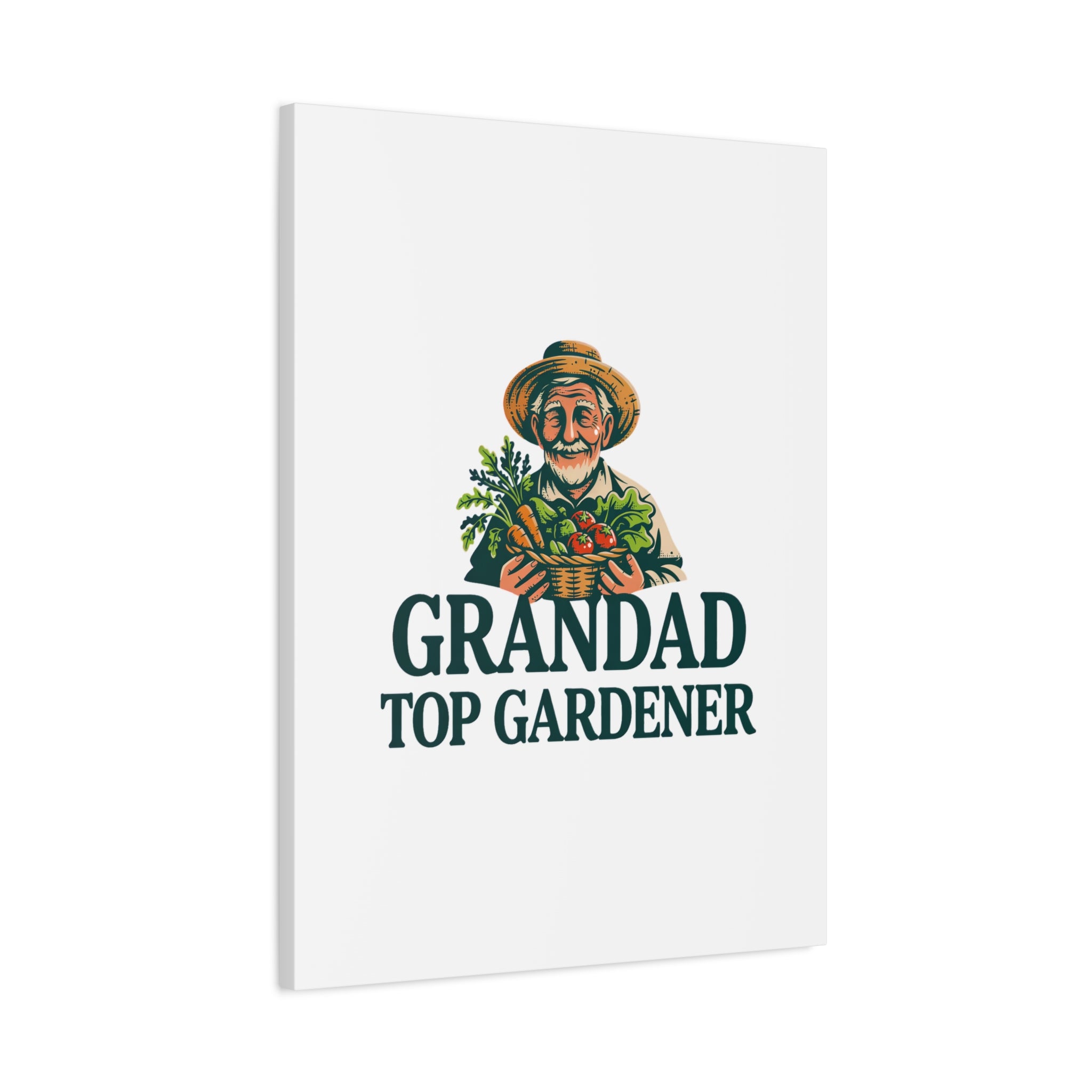 Grandad Top Gardener Canvas – Stretched Matte Wall Art