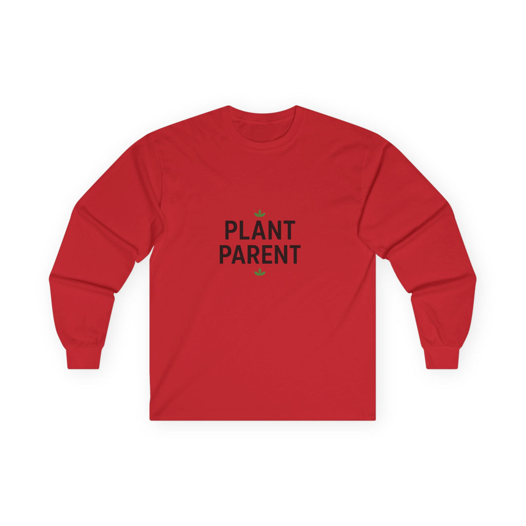 Plant Parent Long Sleeve Tee — Cute Minimalist Plant Lover Shirt