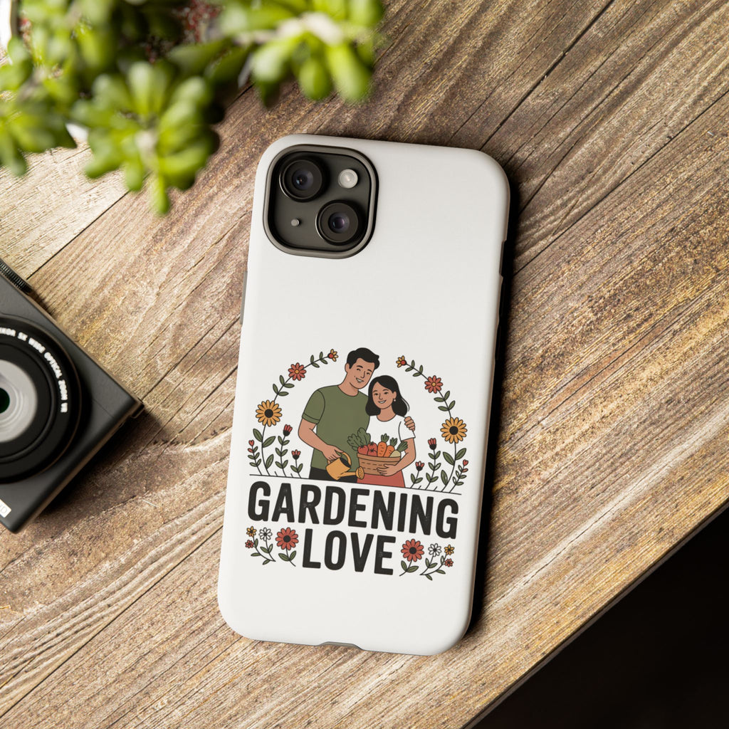 Gardening Love Phone Case — Floral Couple Protective Phone Cover