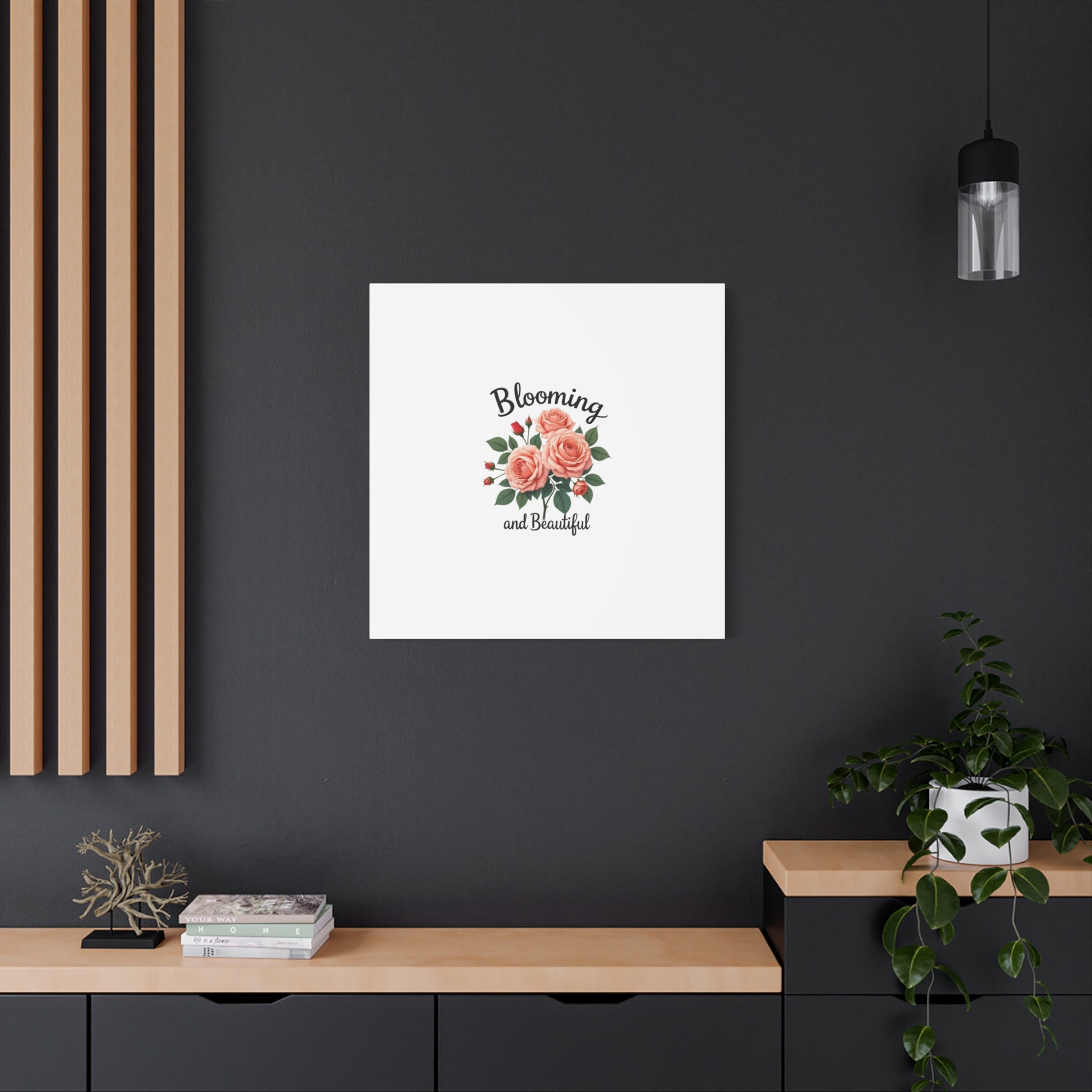 Blooming and Beautiful Rose Bouquet Canvas Wall Art