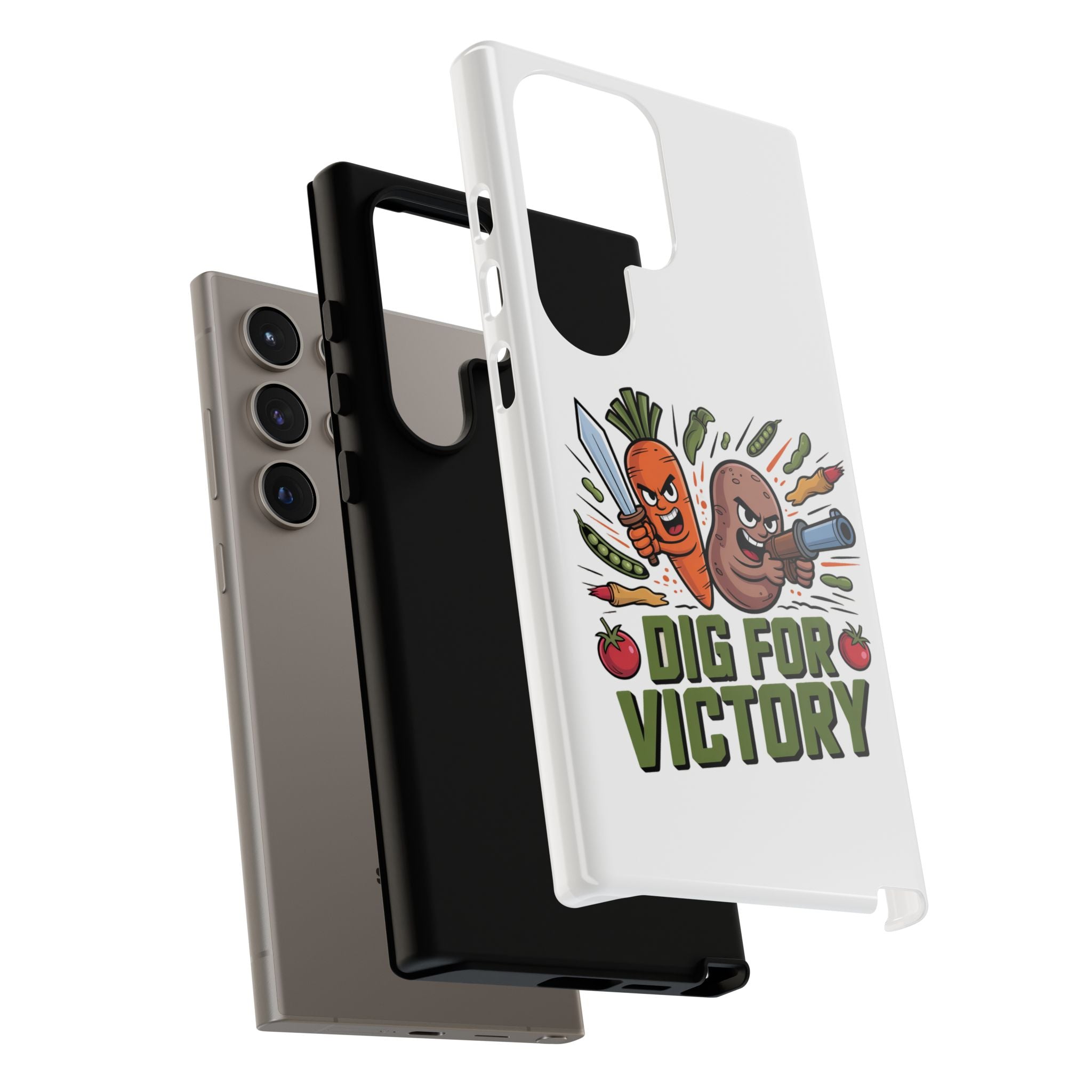 Phone Case — 'Dig For Victory' Veggie Combat Garden Design