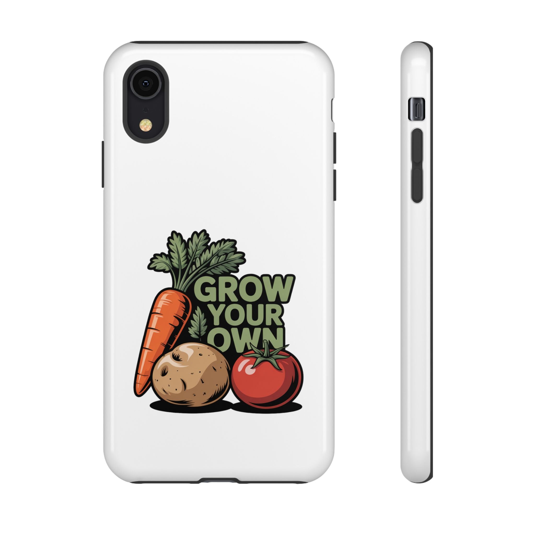 Grow Your Own Vegetables Phone Case — Gardening Carrot Potato Tomato Design