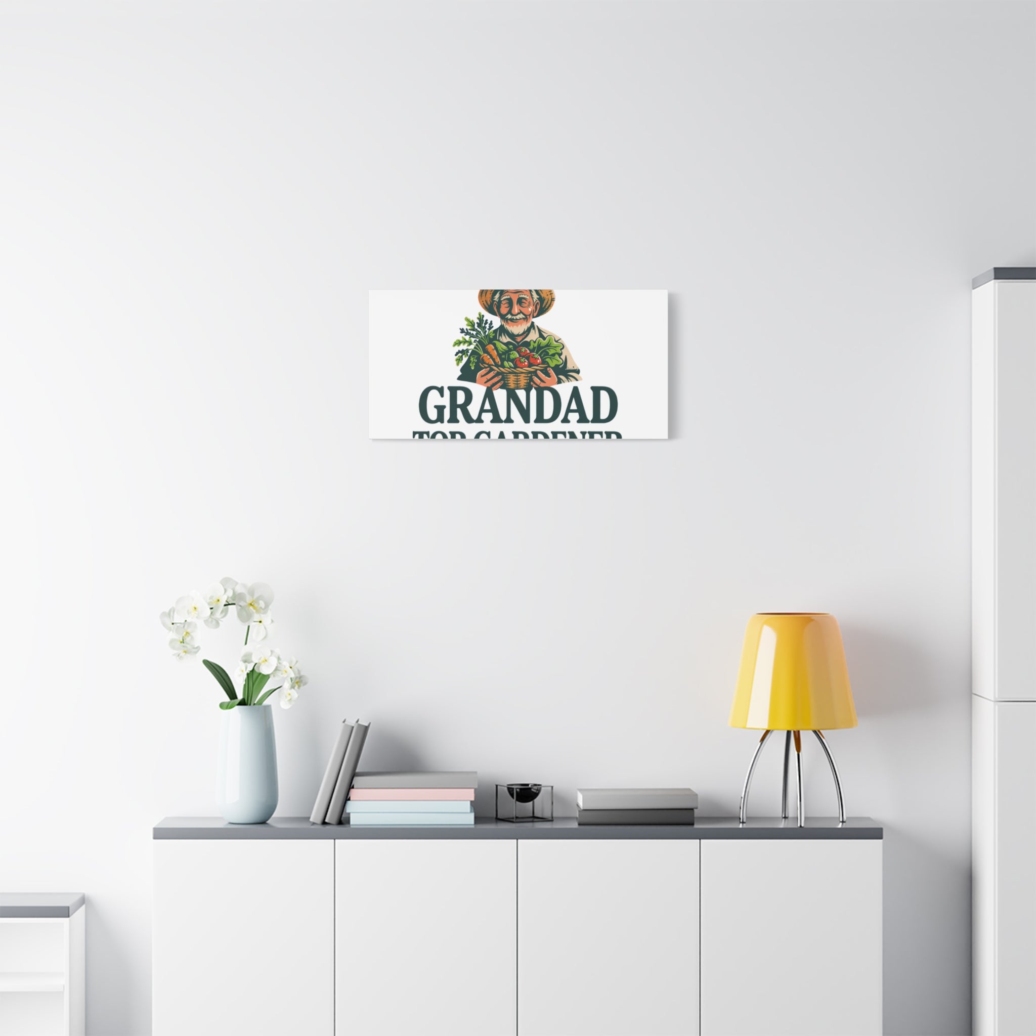 Grandad Top Gardener Canvas – Stretched Matte Wall Art