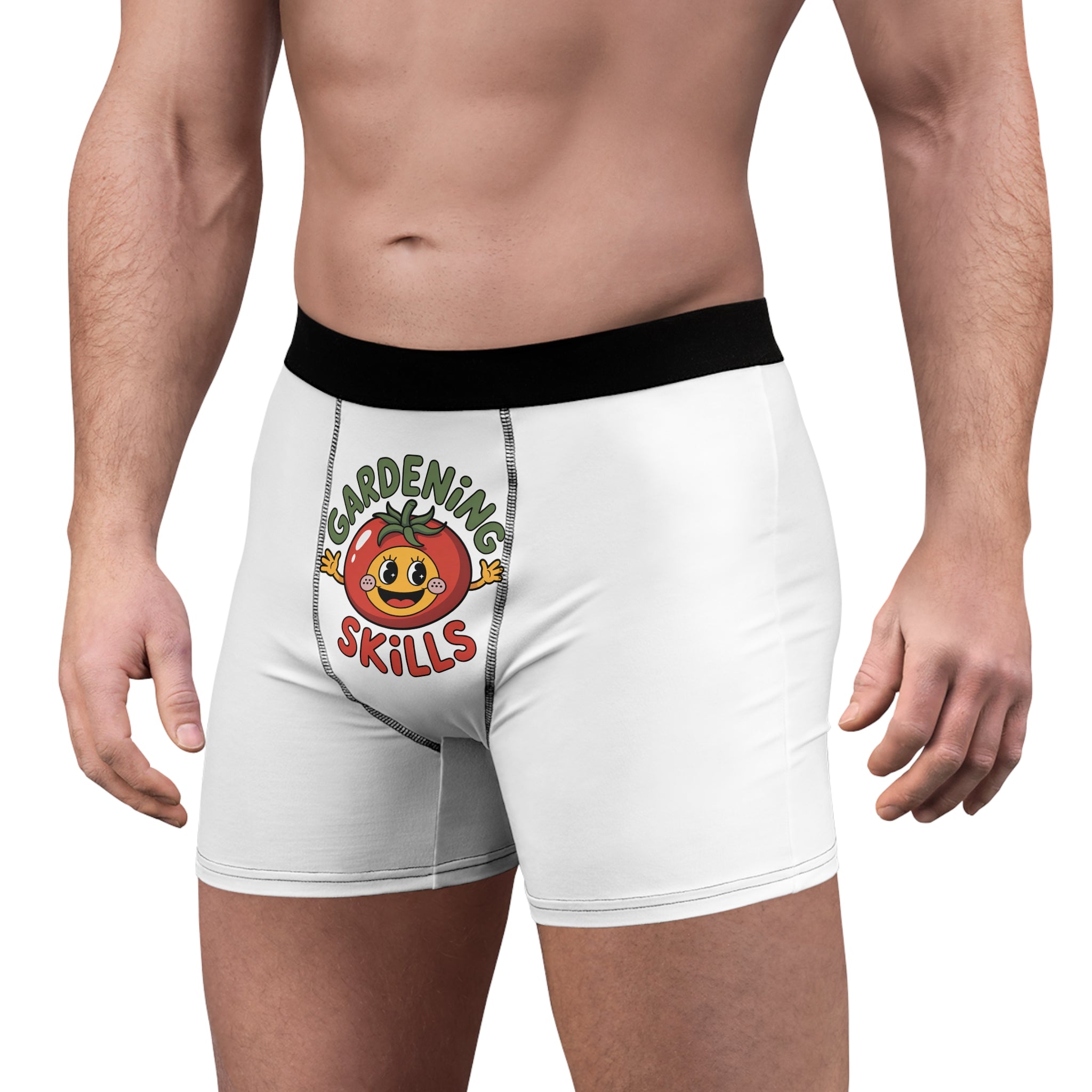 Gardening Skills Boxer Briefs — Cute Tomato Graphic Men’s Underwear