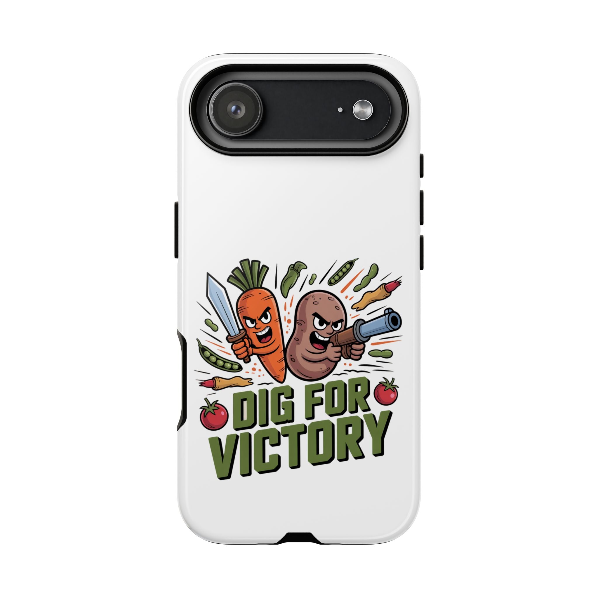Phone Case — 'Dig For Victory' Veggie Combat Garden Design