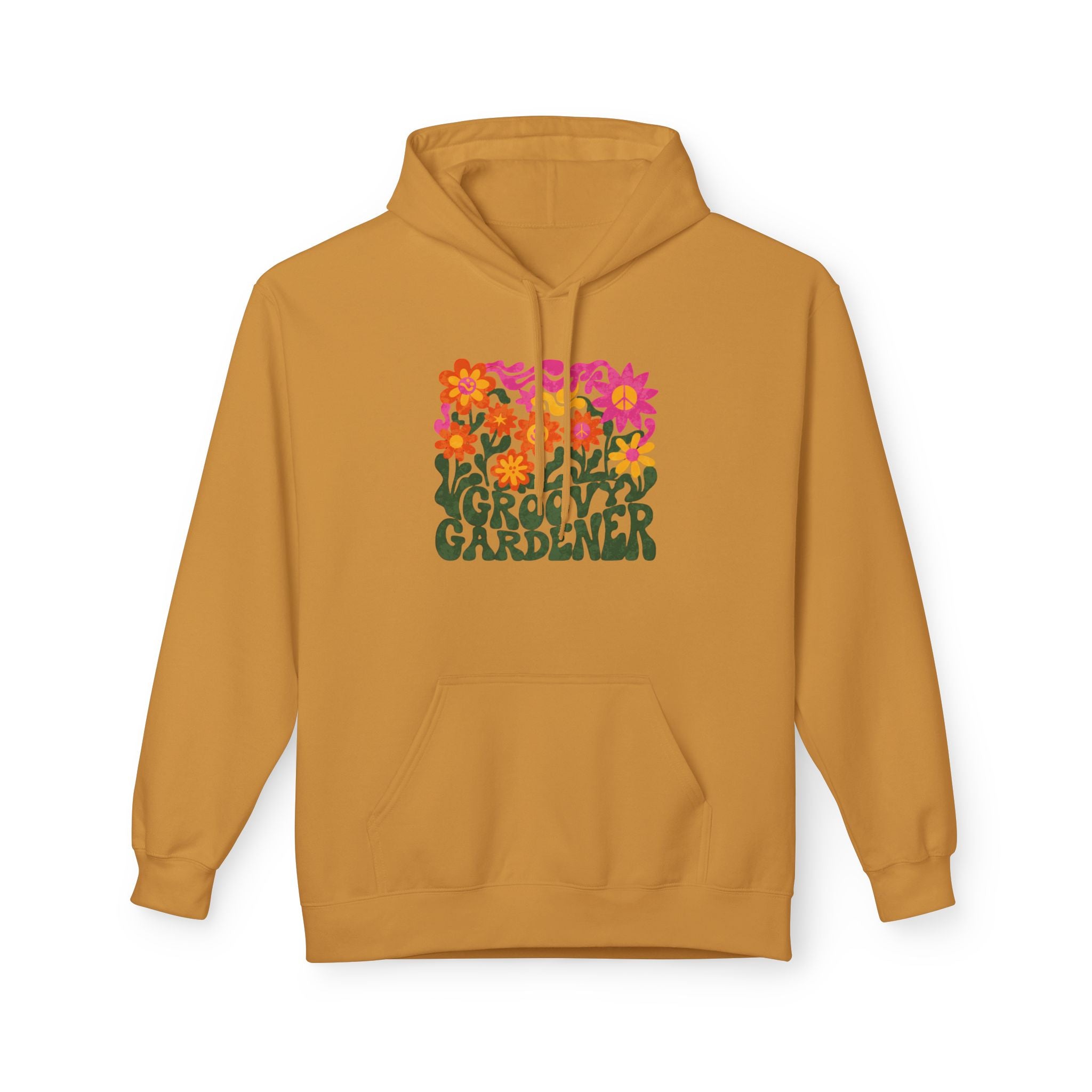 Gardener Hoodie – Retro Floral “Groovy Gardener” Pullover