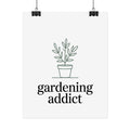 Rolled Poster — 'gardening addict' Minimal Plant Art Poster