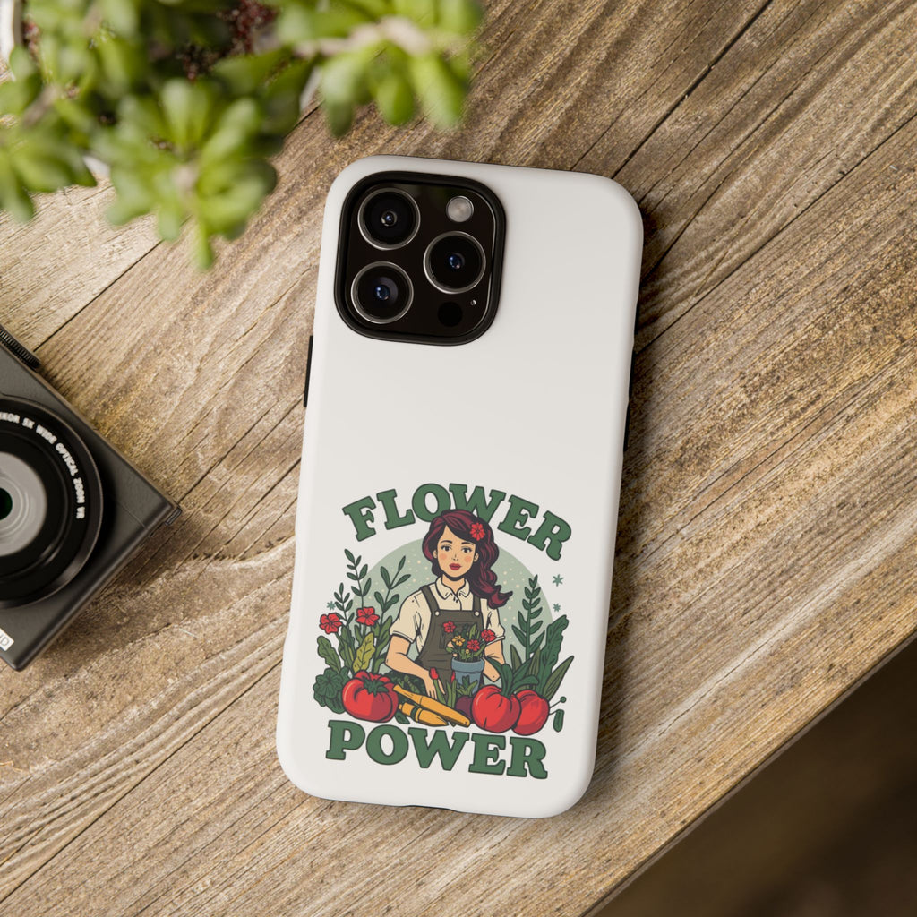 Phone Case - 'Flower Power' Retro Gardener Floral Protective Case