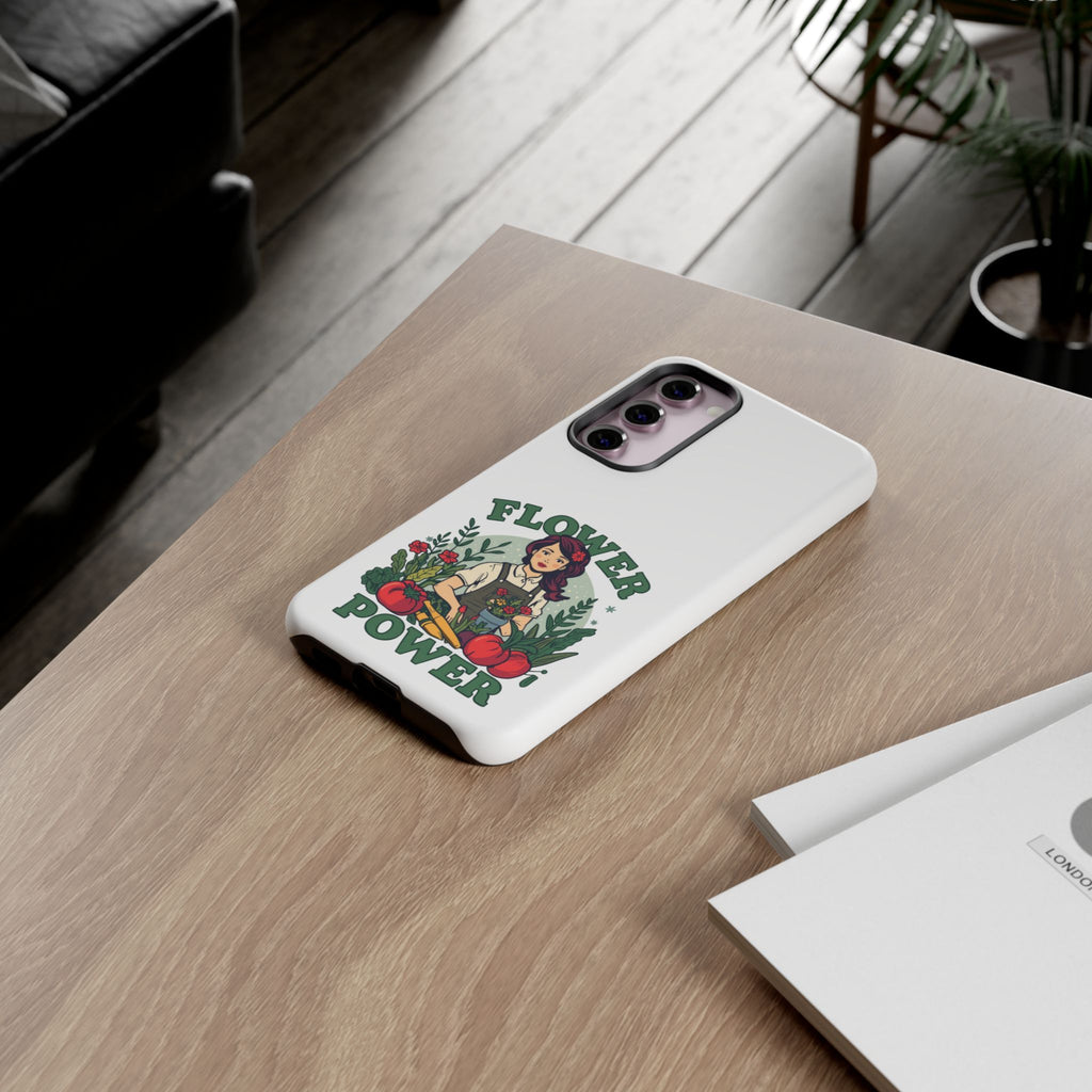 Phone Case - 'Flower Power' Retro Gardener Floral Protective Case