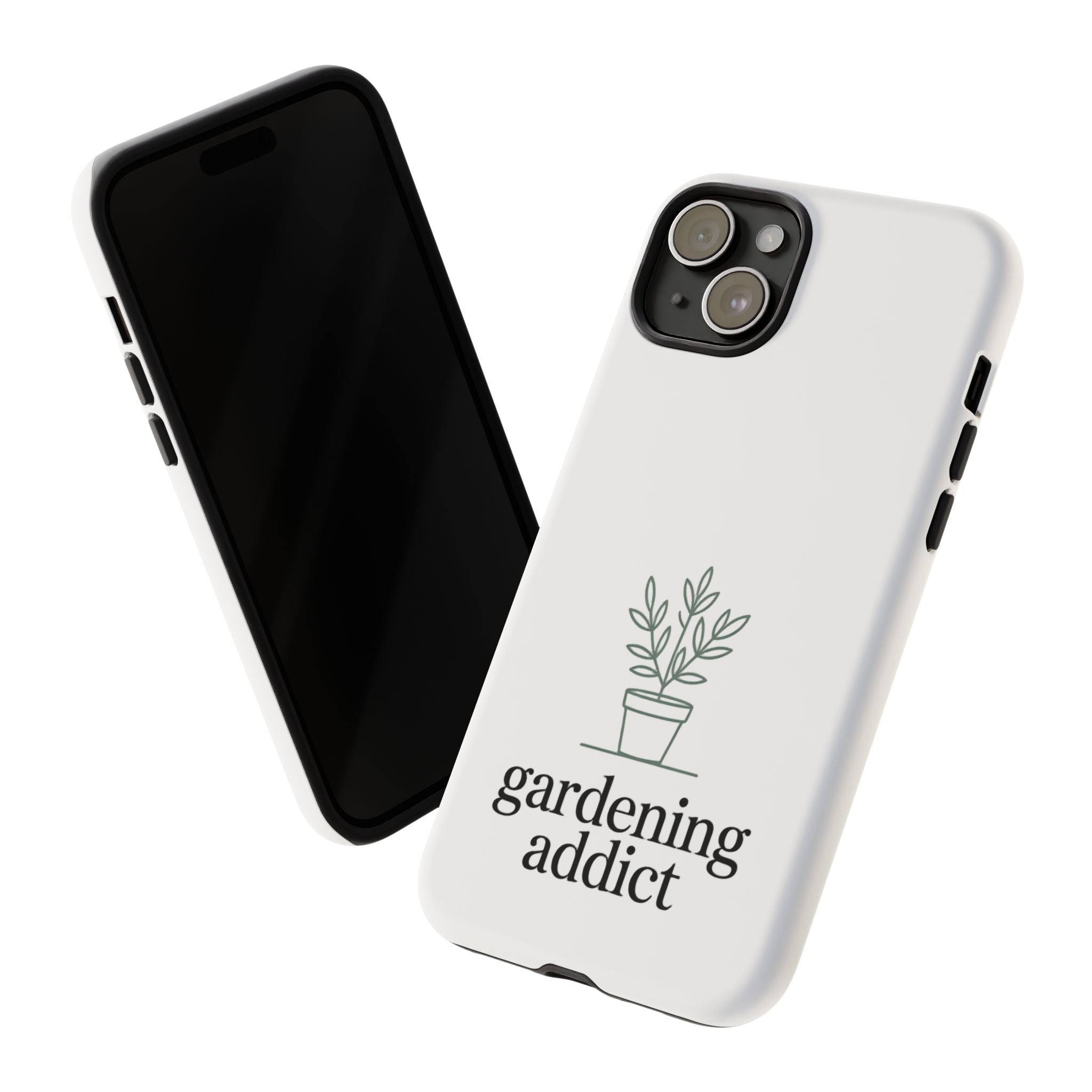 Phone Case — 'gardening addict' Minimal Plant Design