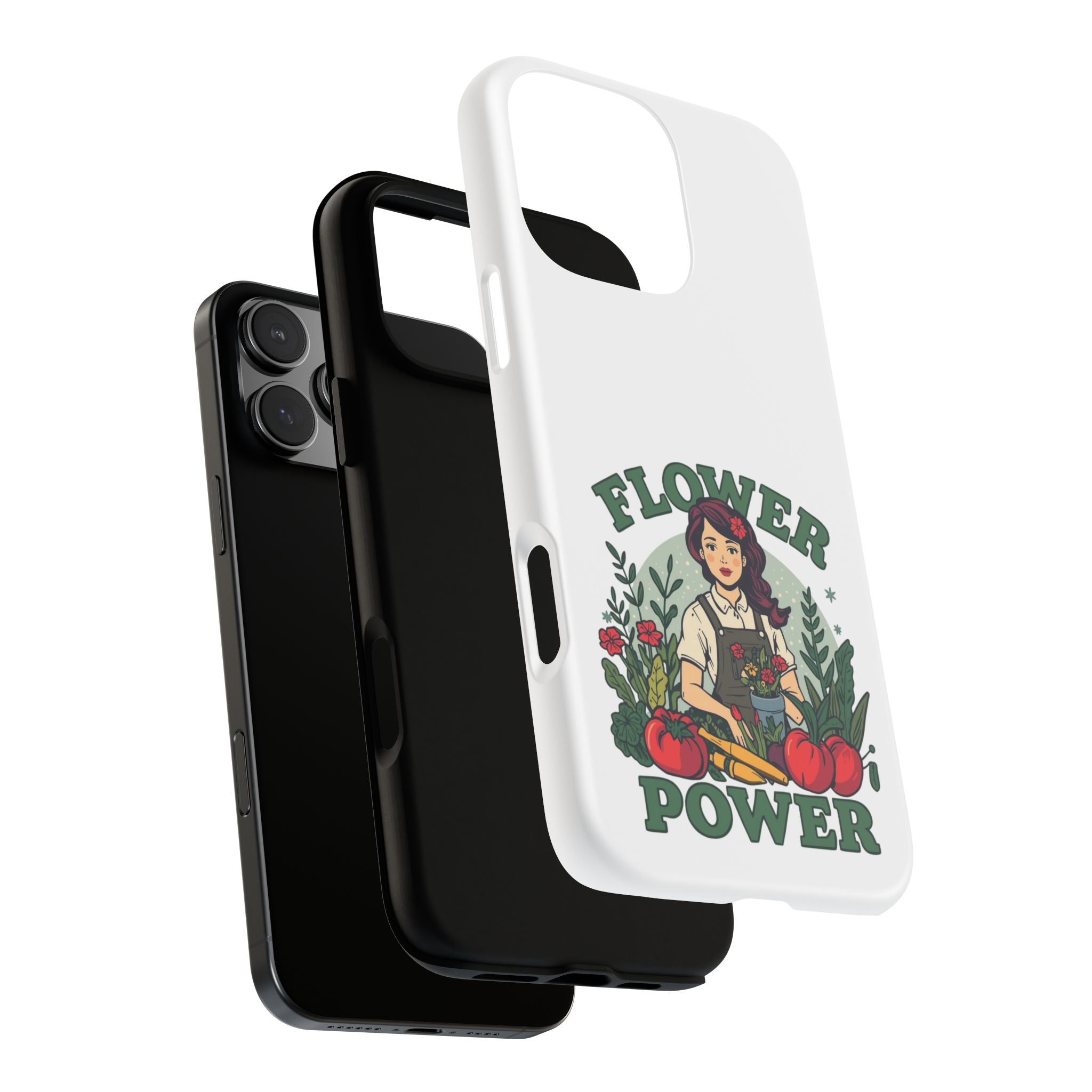 Phone Case - 'Flower Power' Retro Gardener Floral Protective Case