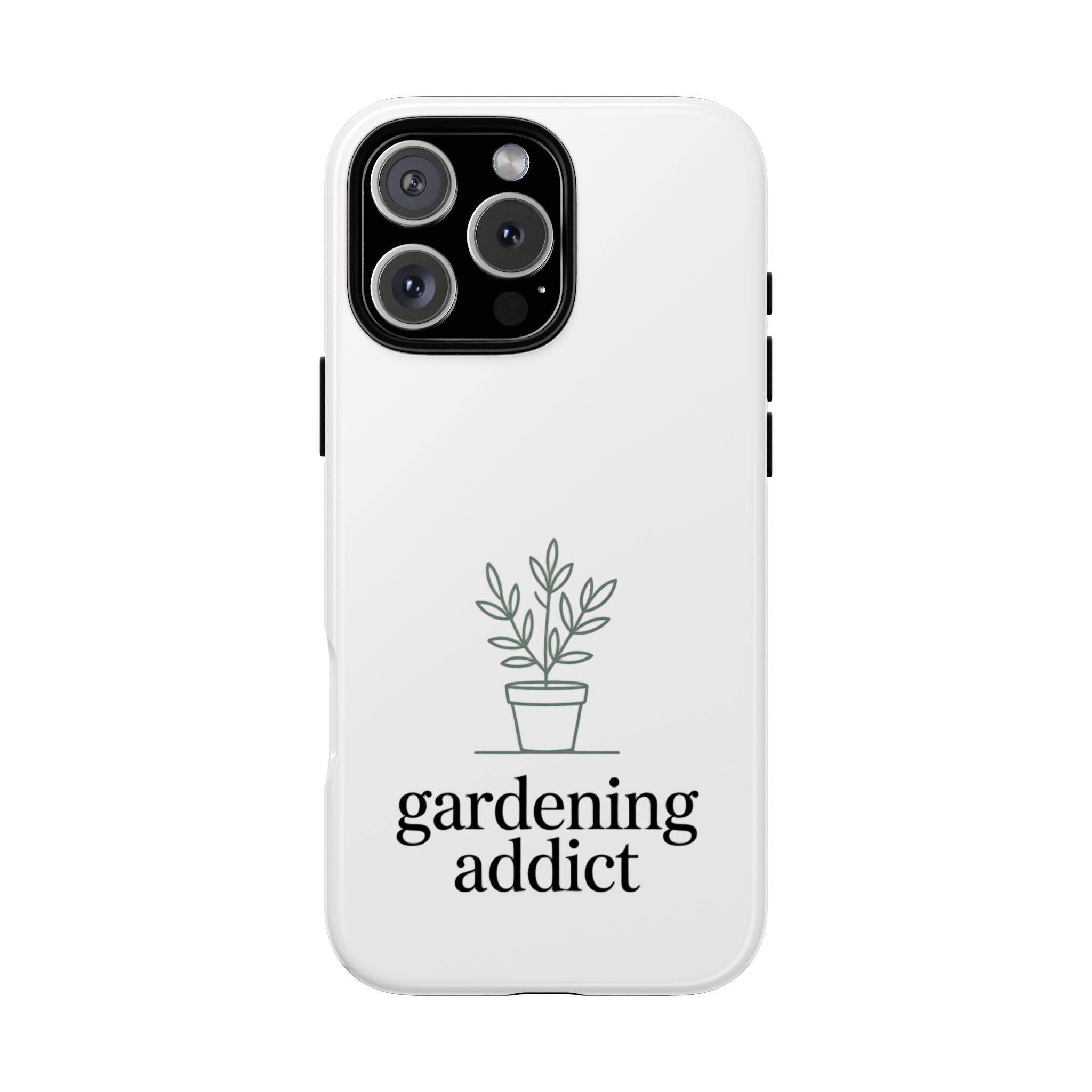Phone Case — 'gardening addict' Minimal Plant Design