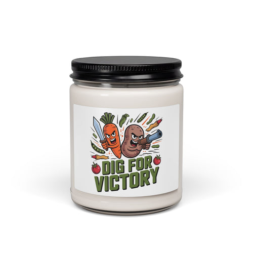 Dig for Victory Soy Candle — 9oz Scented Garden-Themed Candle