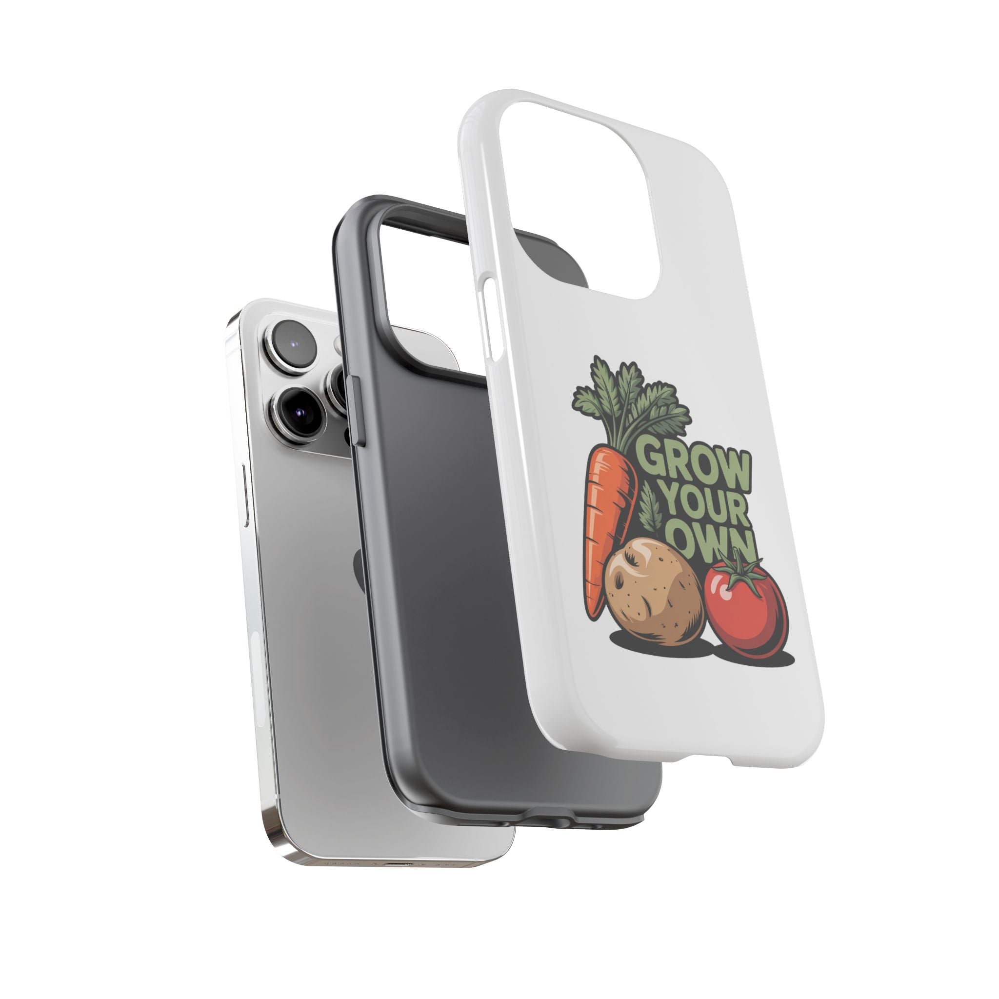 Grow Your Own Vegetables Phone Case — Gardening Carrot Potato Tomato Design