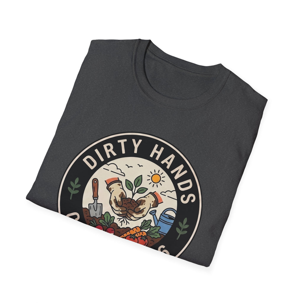 Dirty Hands Club T-Shirt — Gardening Patch Tee (Est. 2026)