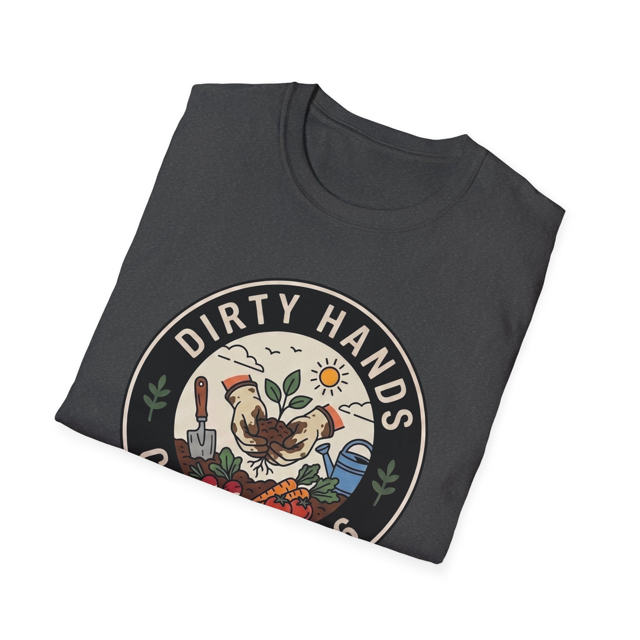 Dirty Hands Club T-Shirt — Gardening Patch Tee (Est. 2026)