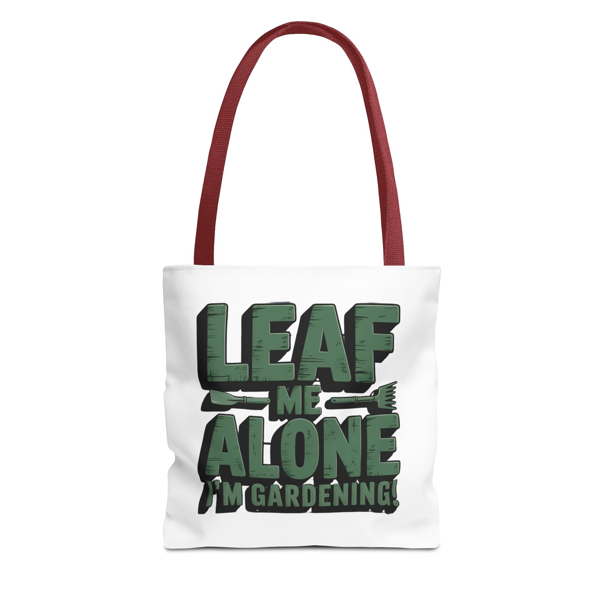 Gardening Tote Bag — "Leaf Me Alone I'm Gardening" Funny Plant Lover Tote