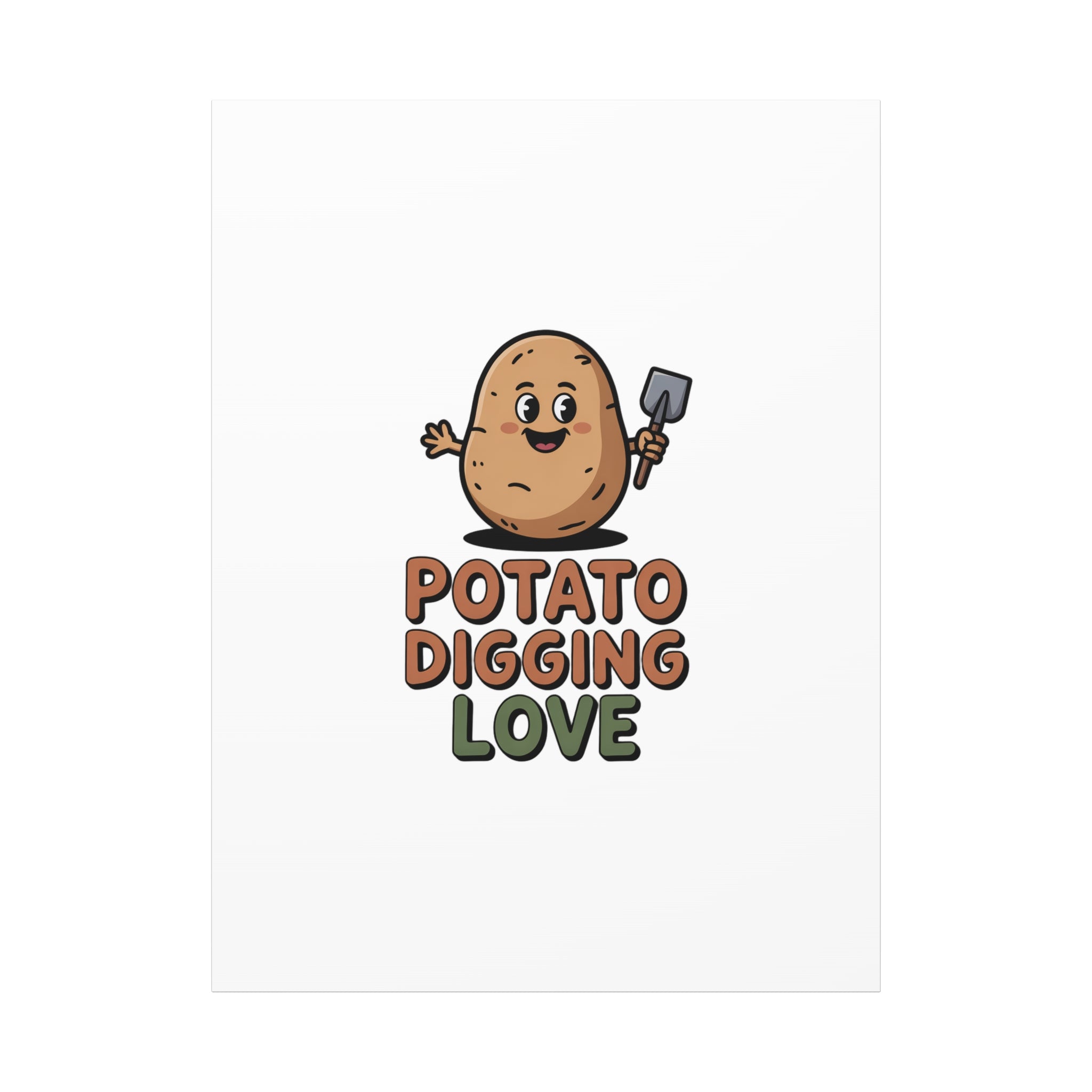 Potato Digging Love Canvas Print