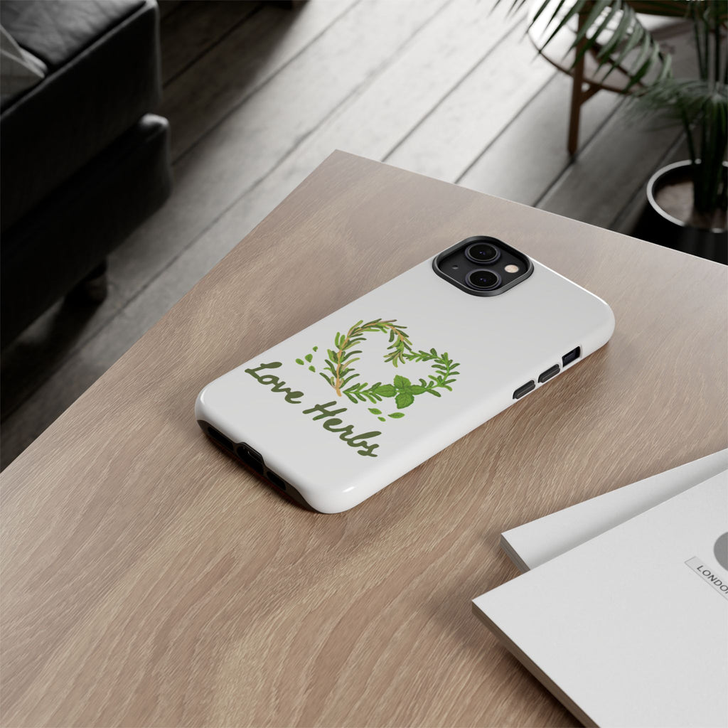 Herb Heart Phone Case - "Love Herbs" Botanical iPhone Cover