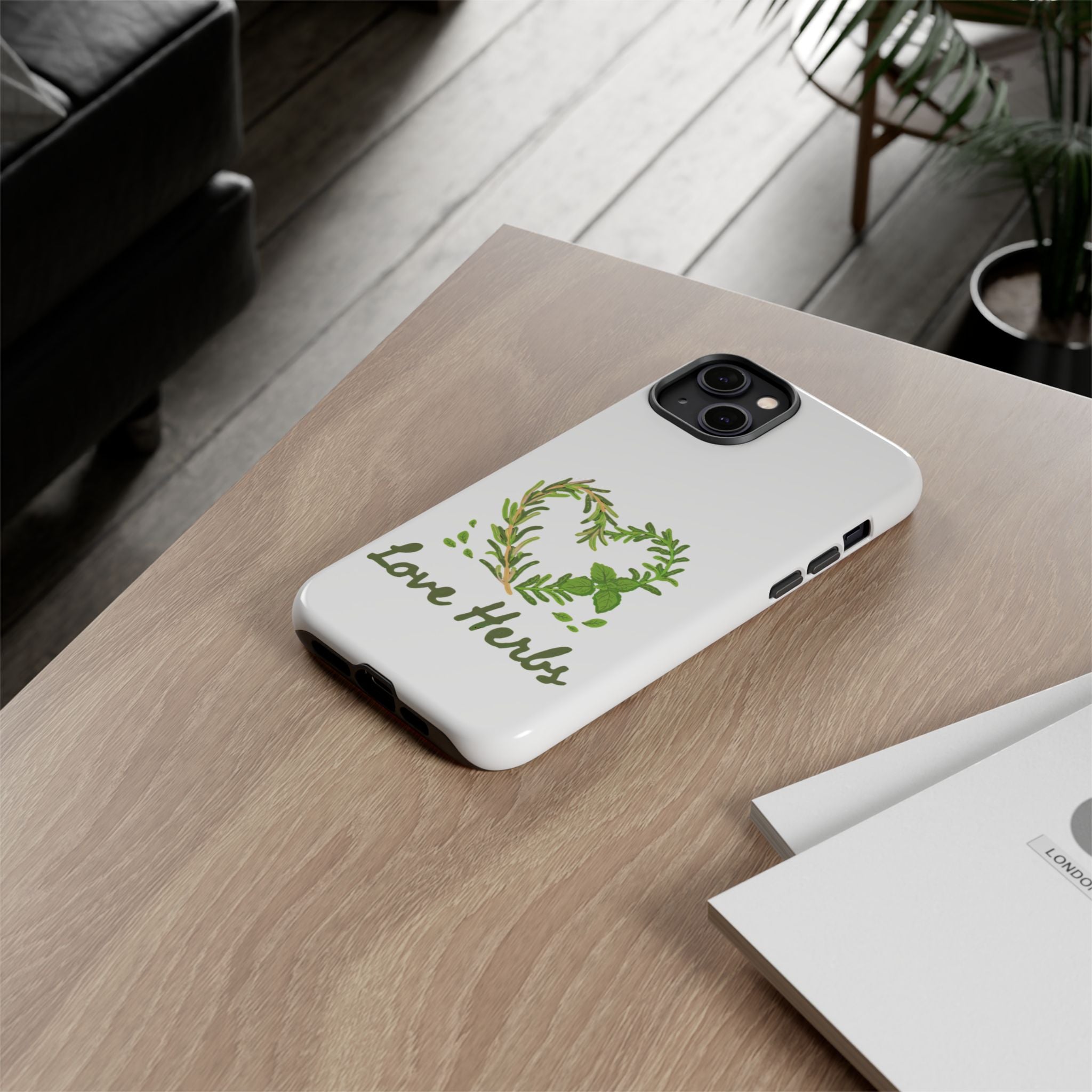 Herb Heart Phone Case - "Love Herbs" Botanical iPhone Cover