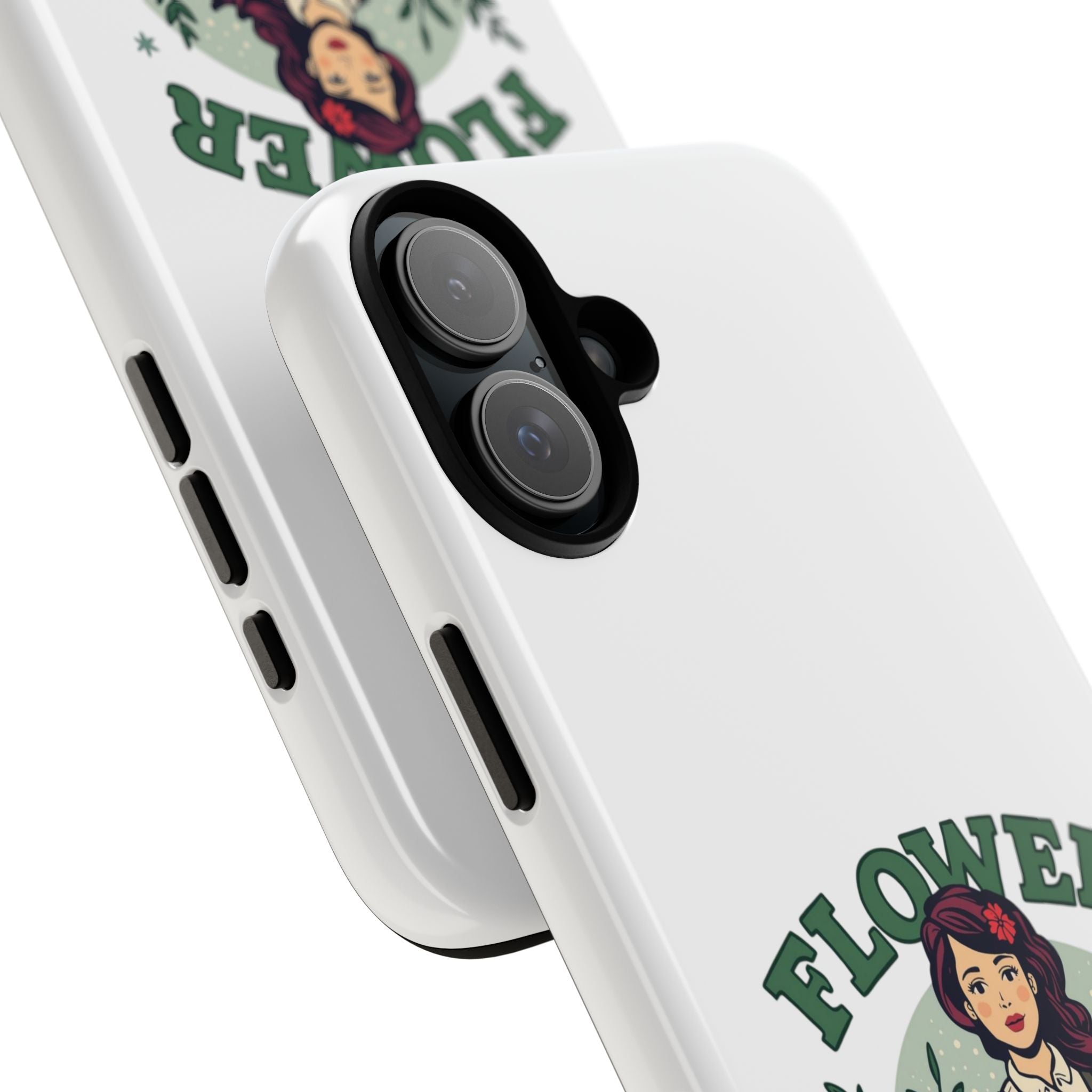 Phone Case - 'Flower Power' Retro Gardener Floral Protective Case
