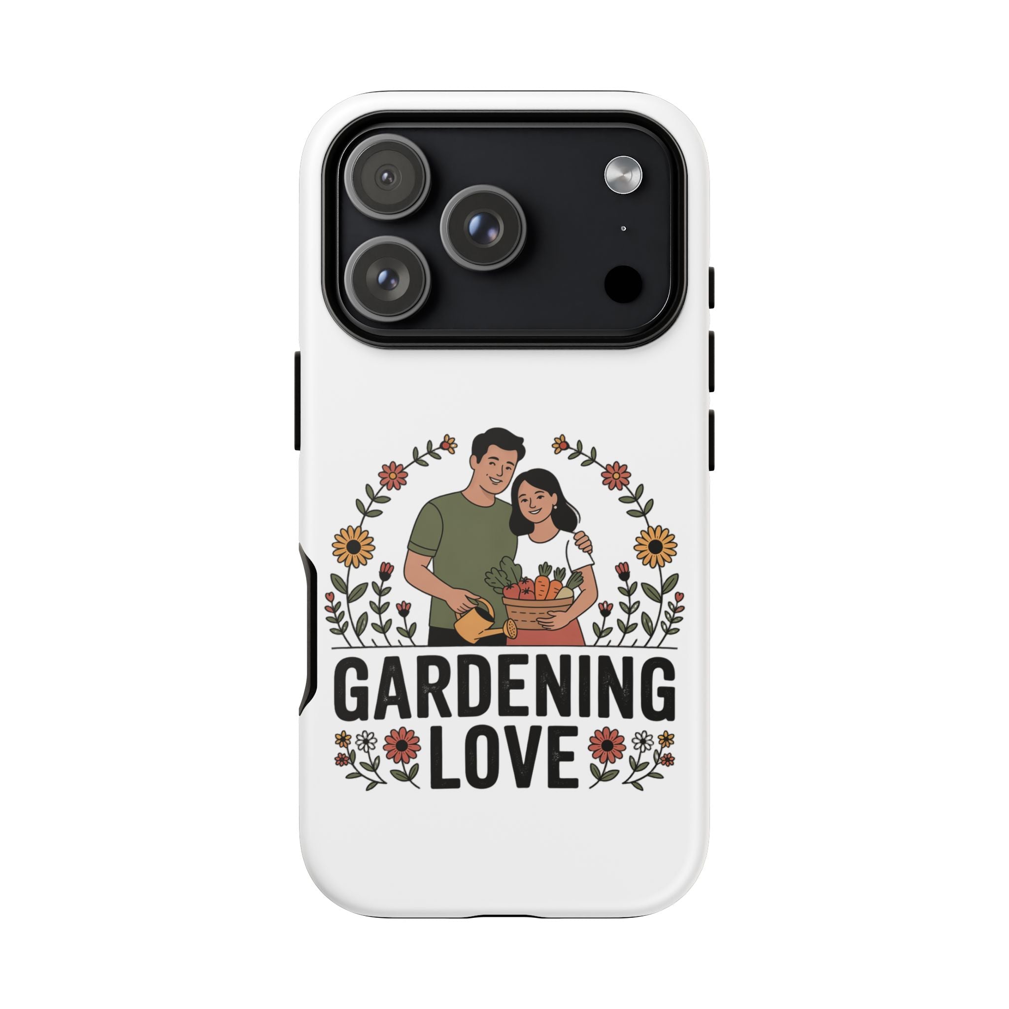 Gardening Love Phone Case — Floral Couple Protective Phone Cover
