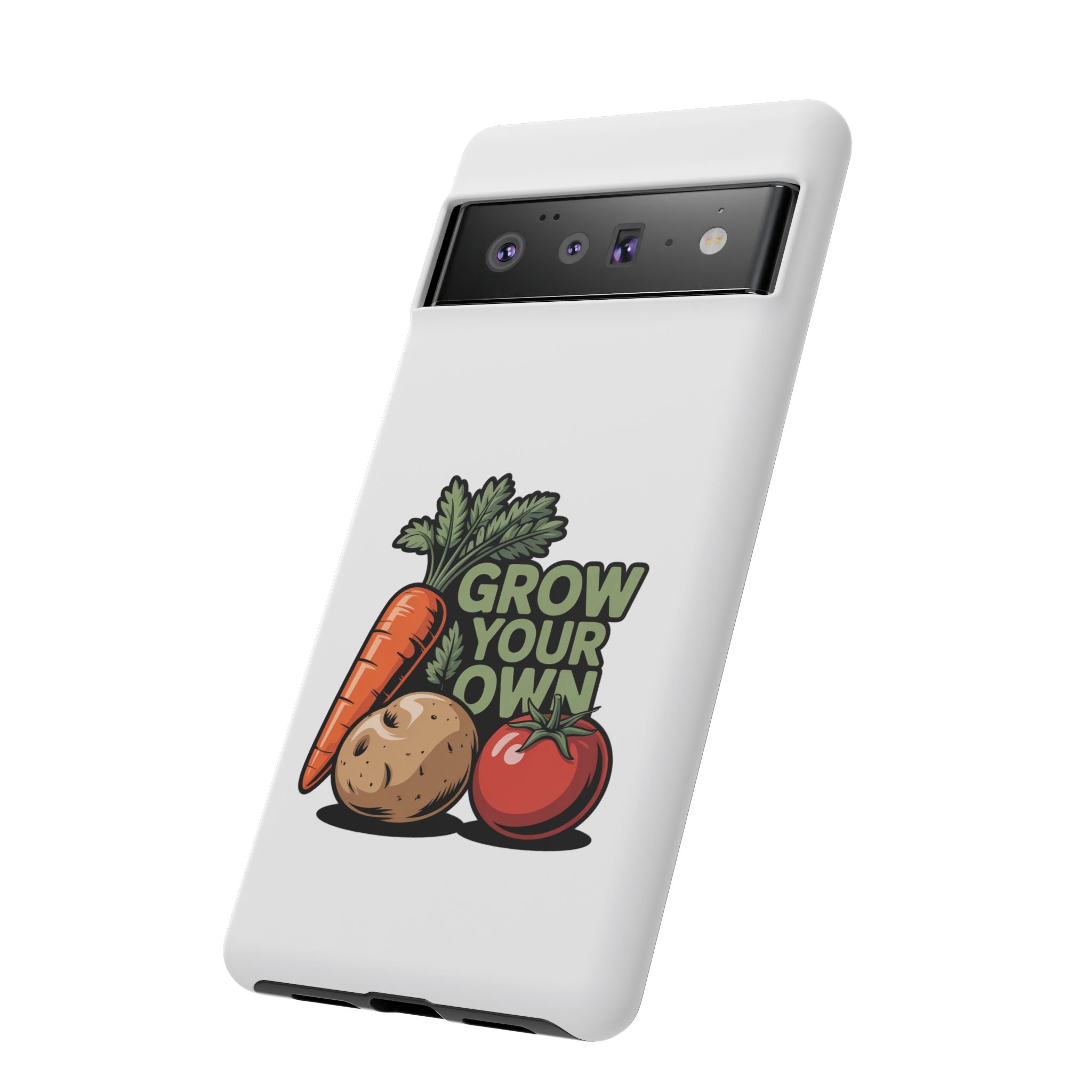 Grow Your Own Vegetables Phone Case — Gardening Carrot Potato Tomato Design