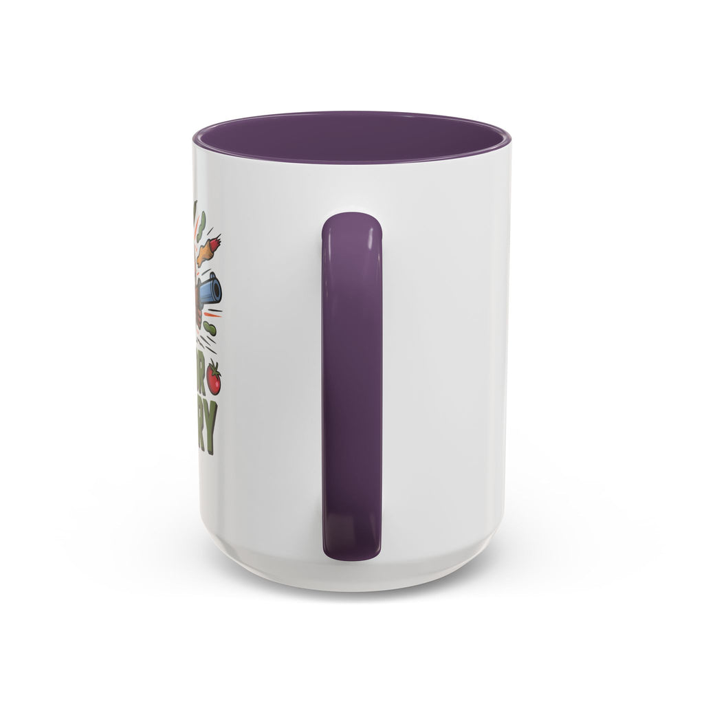 Dig For Victory Coffee Mug — Garden Veggie Cartoon Accent Mug (11/15oz)