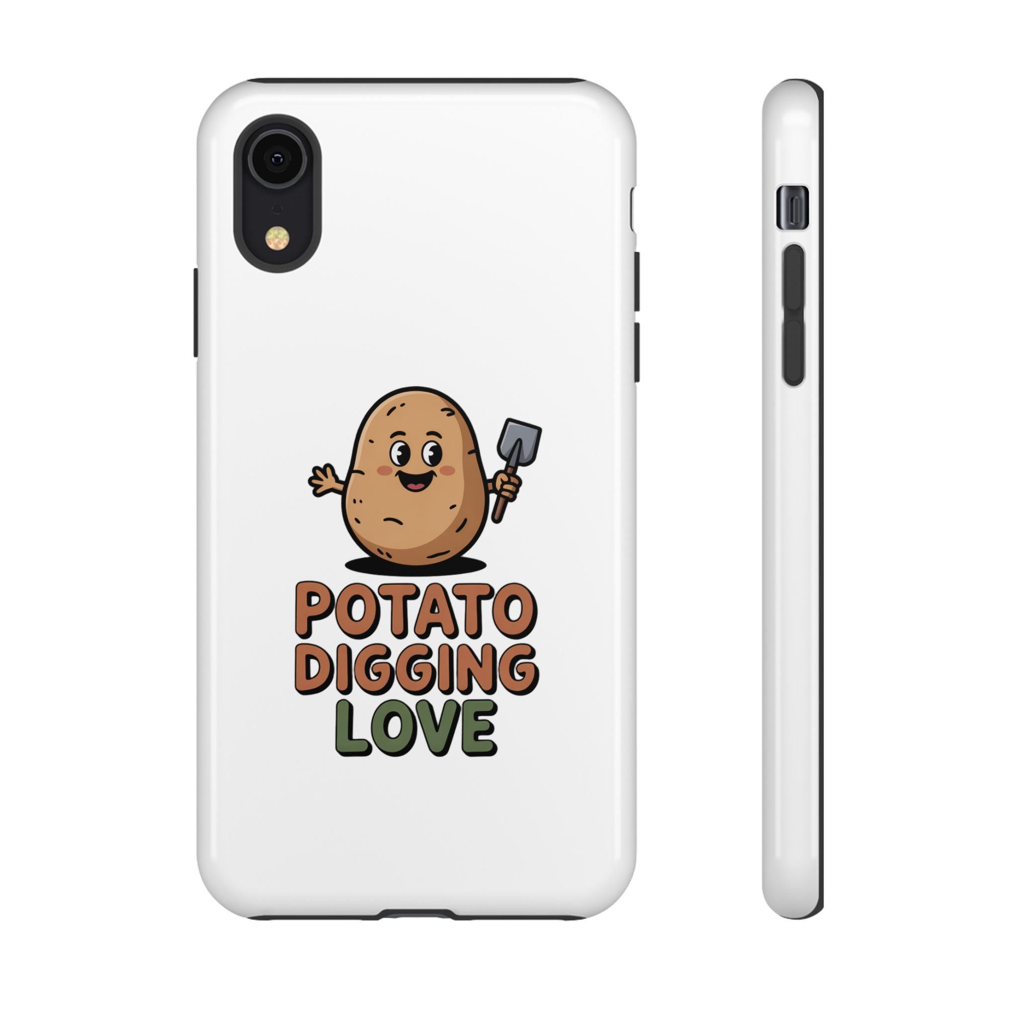 Phone Case — "Potato Digging Love" Cute Gardening Cartoon Protective Cover