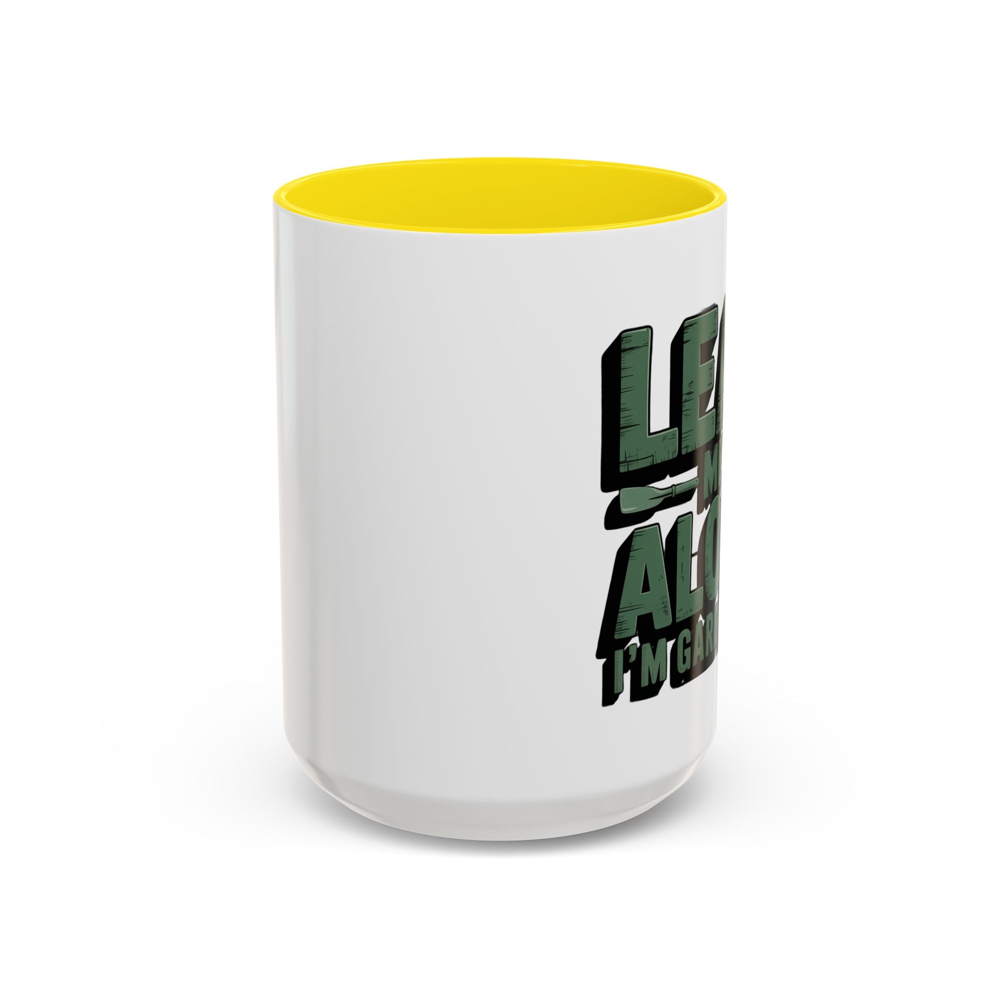 Gardening Mug — "Leaf Me Alone, I’m Gardening" Accent Coffee Cup