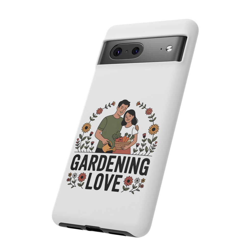 Gardening Love Phone Case — Floral Couple Protective Phone Cover