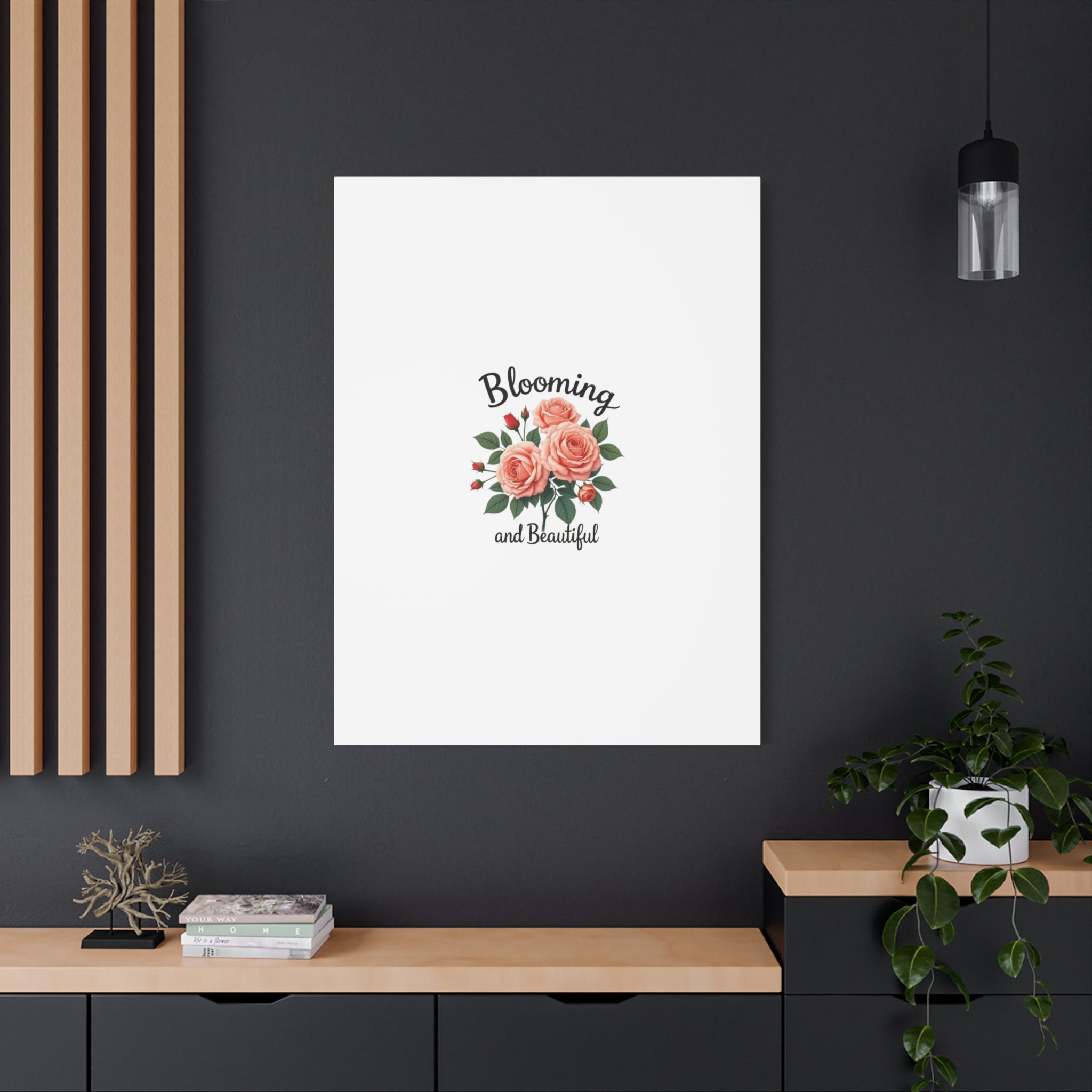 Blooming and Beautiful Rose Bouquet Canvas Wall Art