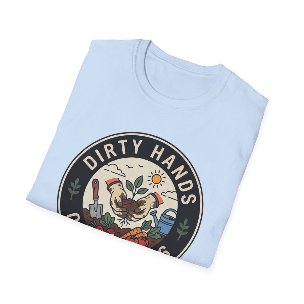 Dirty Hands Club T-Shirt — Gardening Patch Tee (Est. 2026)